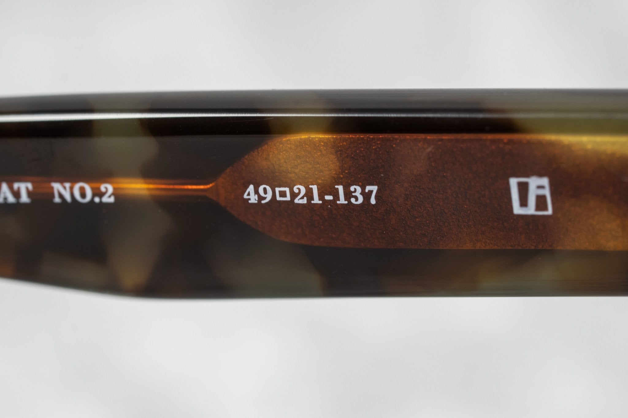 Ann Demeulemeester Sunglasses Flat Top Black and Brown AD10C6SUN-GR8 Sunglasses