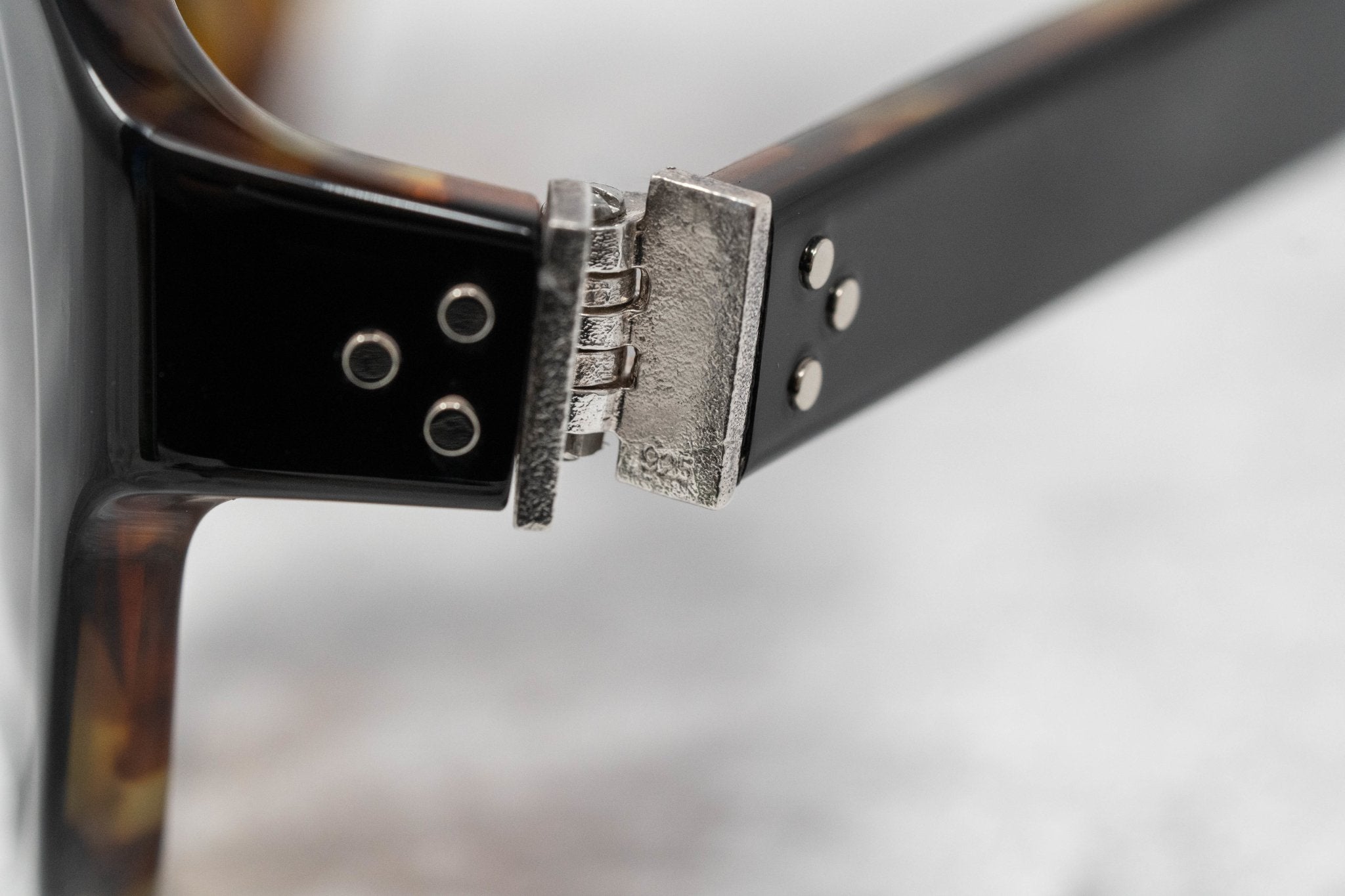 Ann Demeulemeester Sunglasses Flat Top Black and Brown AD10C6SUN-GR8 Sunglasses