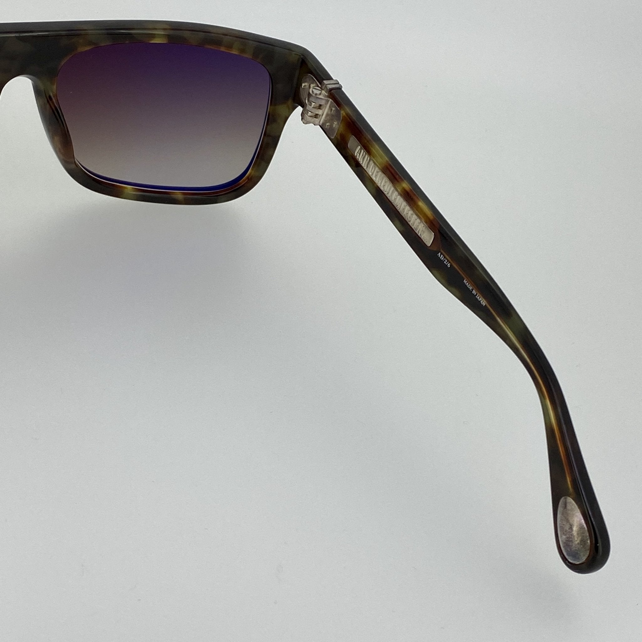 Ann Demeulemeester Sunglasses Flat Top Black and Brown-GR8 Sunglasses