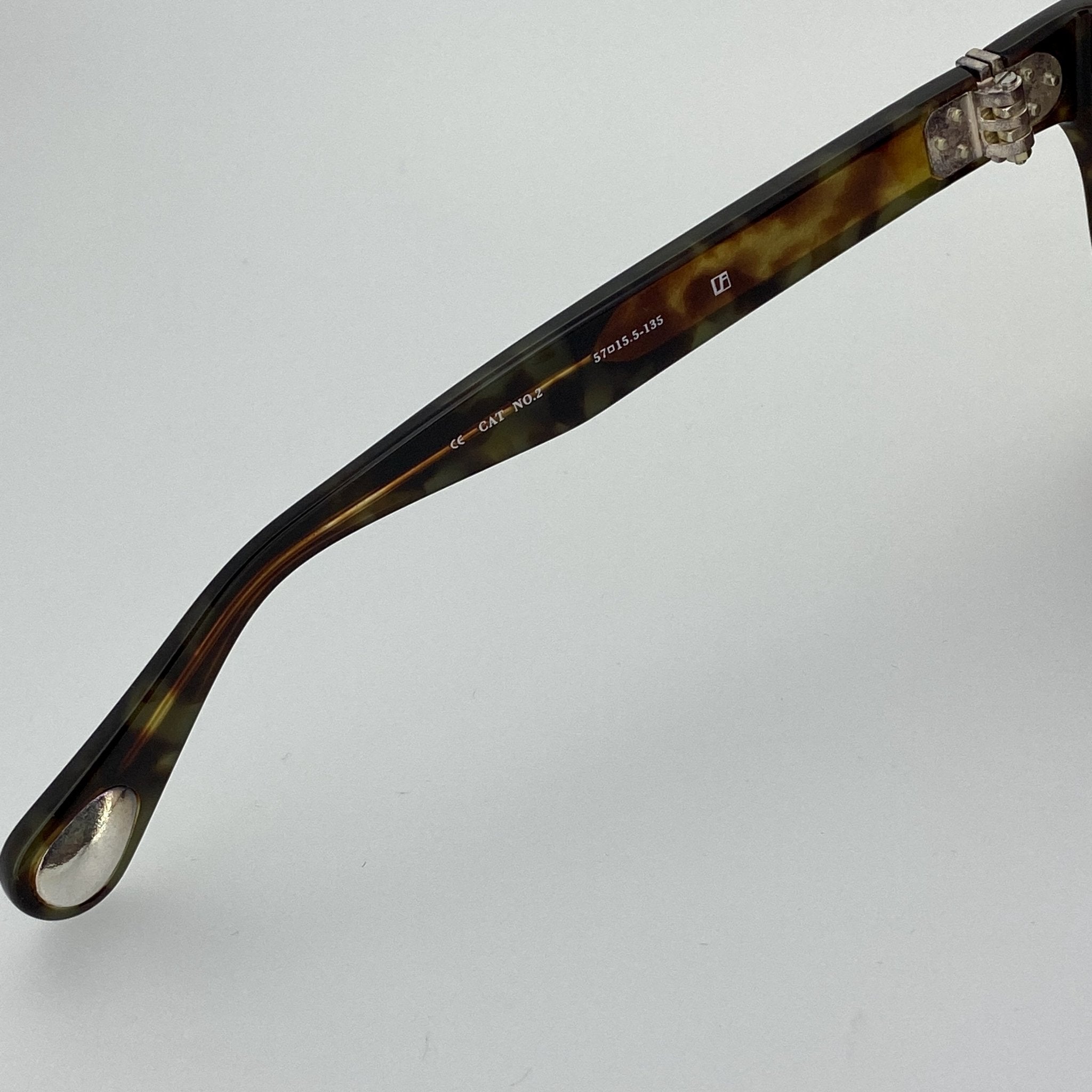 Ann Demeulemeester Sunglasses Flat Top Black and Brown-GR8 Sunglasses