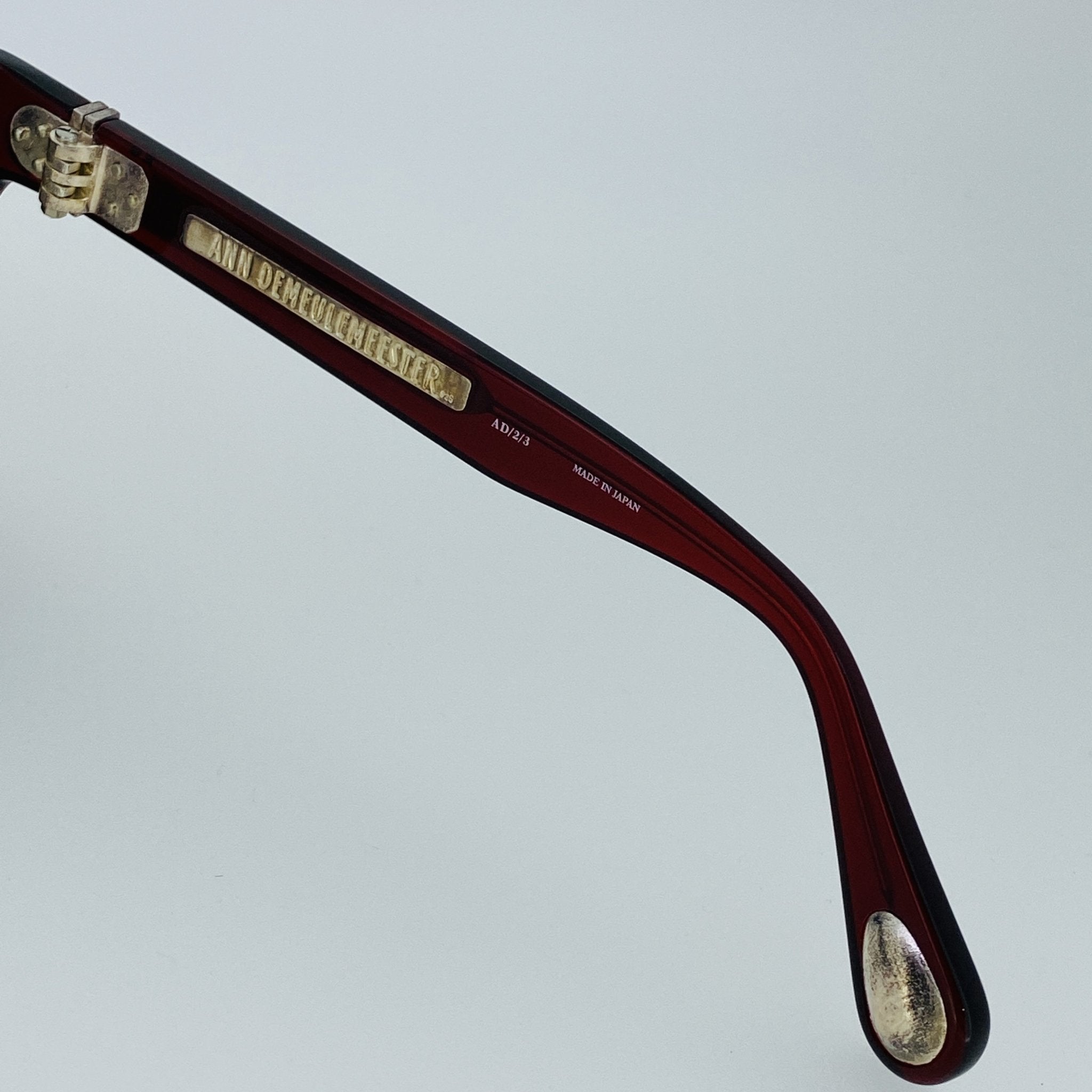 Ann Demeulemeester Sunglasses Flat Top Bordeaux Red and Blue-GR8 Sunglasses