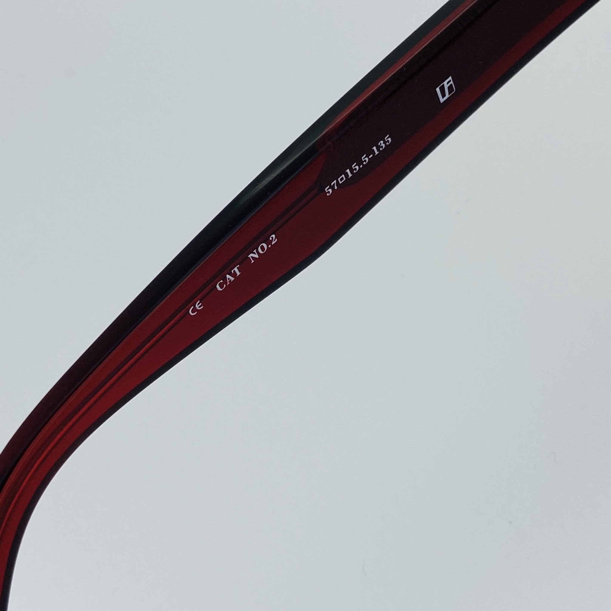 Ann Demeulemeester Sunglasses Flat Top Bordeaux Red and Blue-GR8 Sunglasses