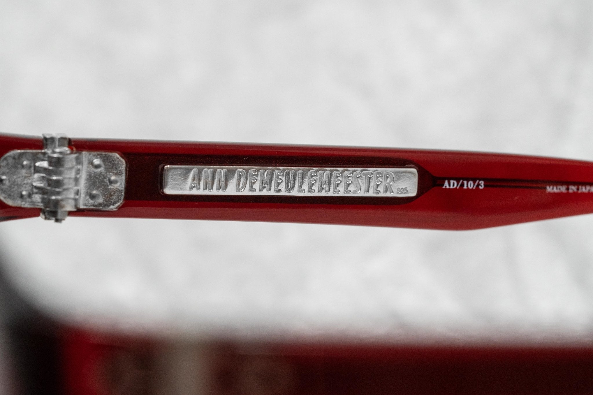 Ann Demeulemeester Sunglasses Flat Top Round Bordeaux Red and Blue-GR8 Sunglasses