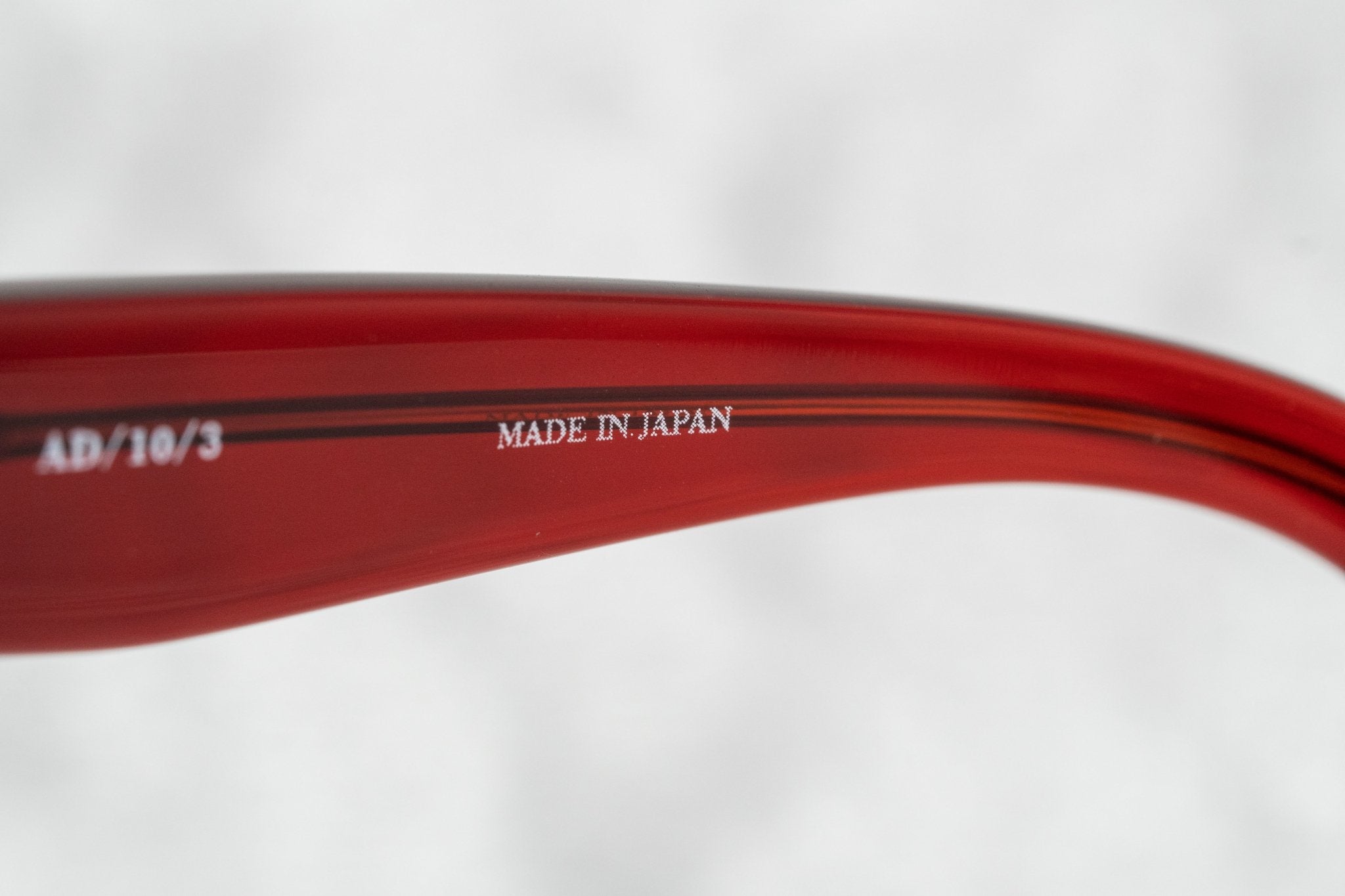 Ann Demeulemeester Sunglasses Flat Top Round Bordeaux Red and Blue-GR8 Sunglasses