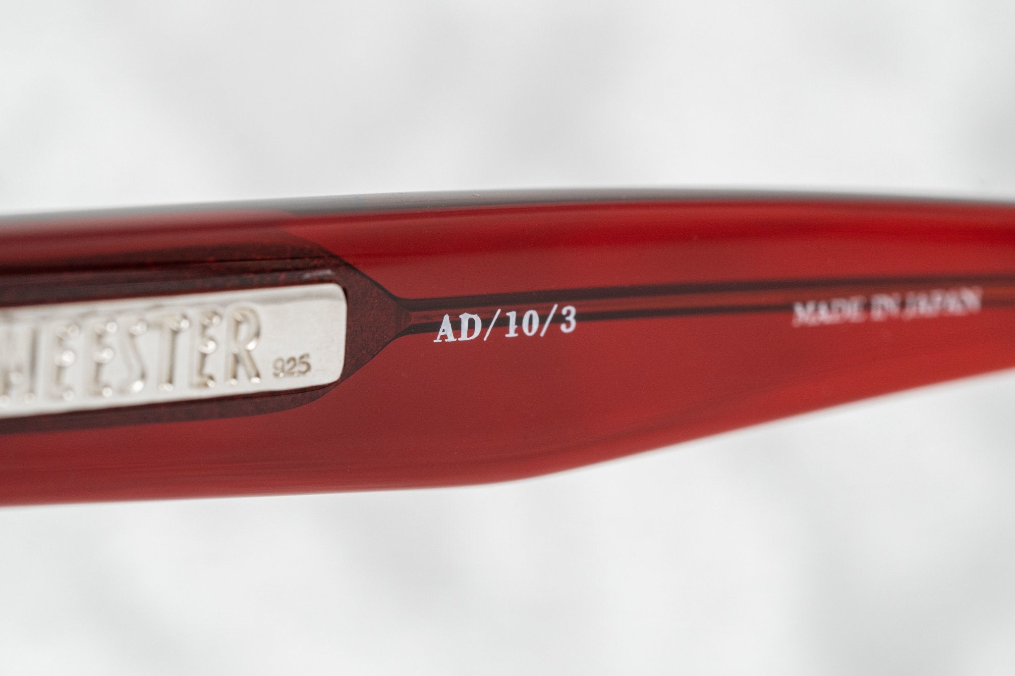 Ann Demeulemeester Sunglasses Flat Top Round Bordeaux Red and Blue-GR8 Sunglasses