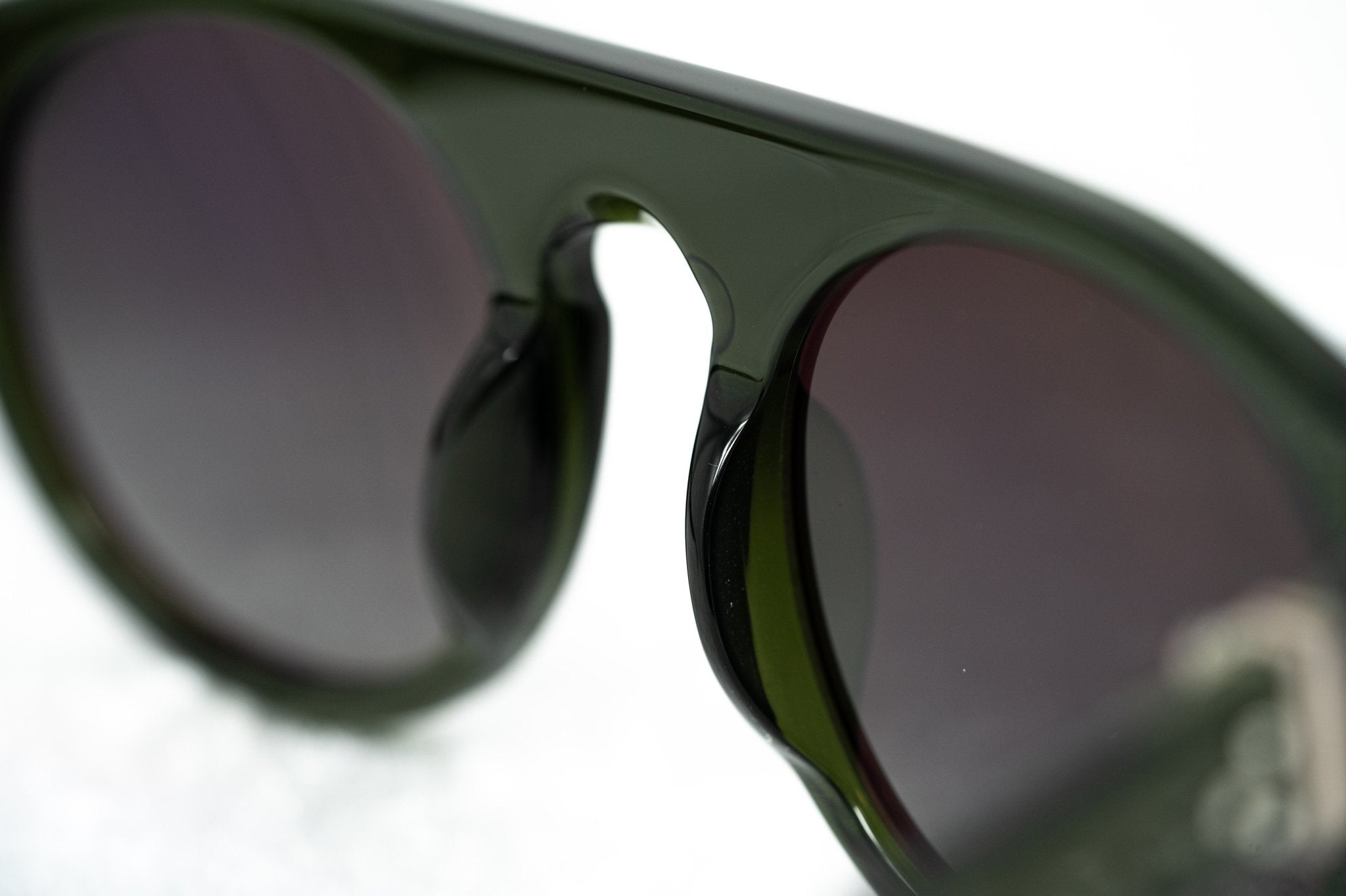 Ann Demeulemeester Sunglasses Flat Top Green and Green Graduated AD10C7SUN-GR8 Sunglasses