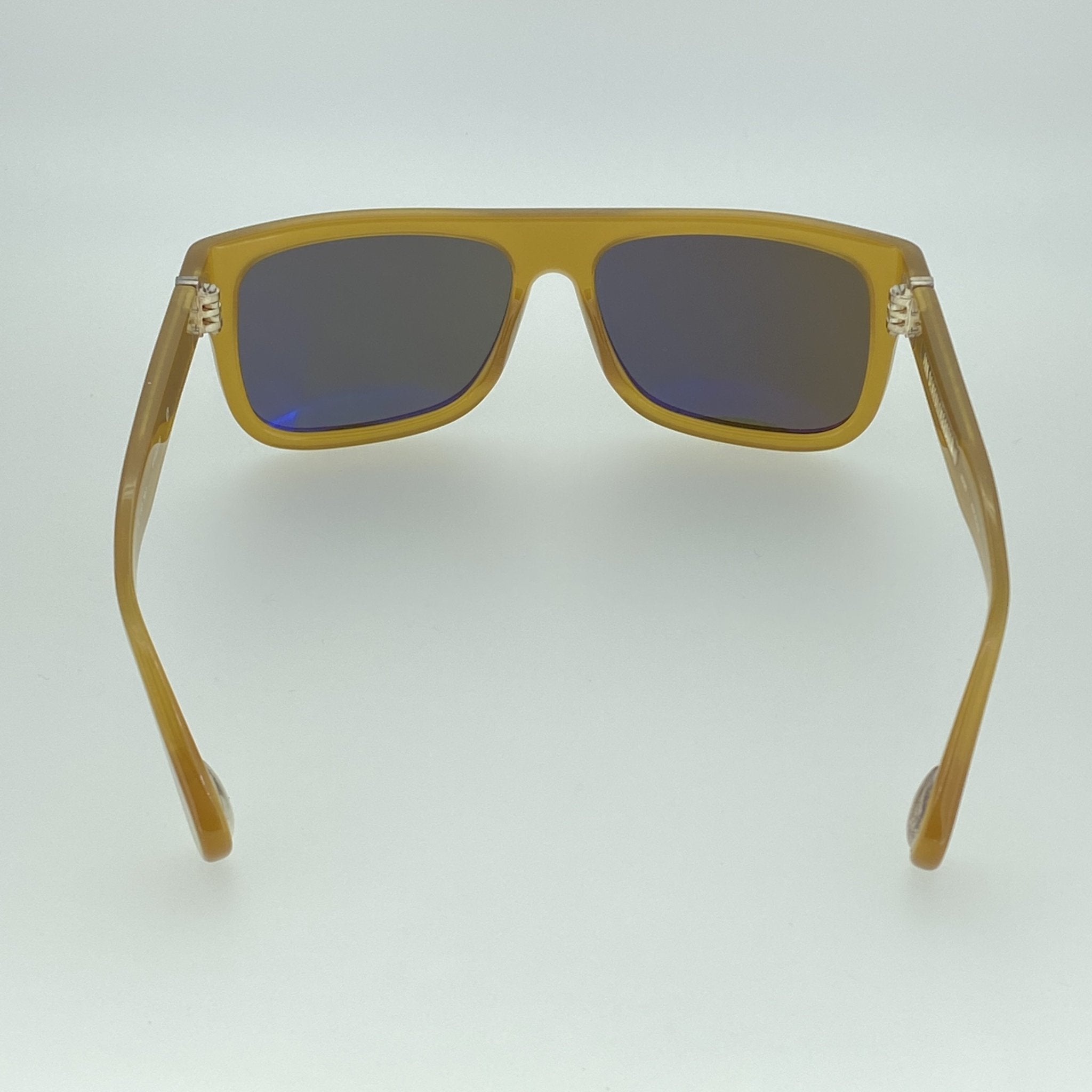 Ann Demeulemeester Sunglasses Flat Top Honey Orange and Green-GR8 Sunglasses