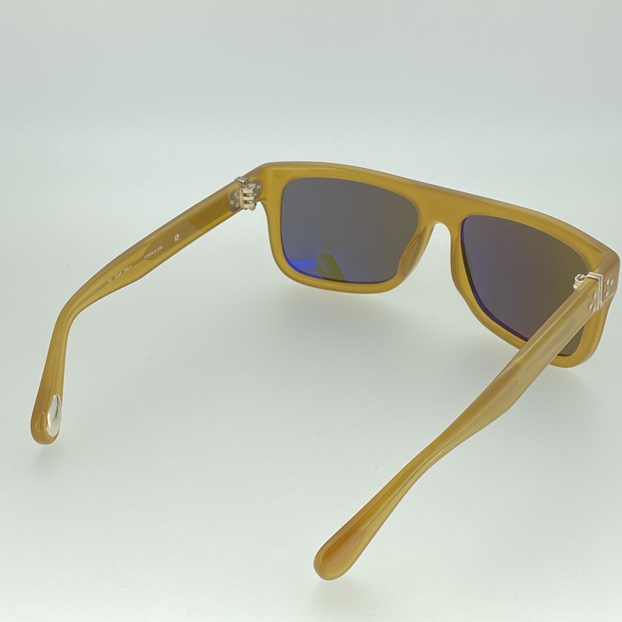 Ann Demeulemeester Sunglasses Flat Top Honey Orange and Green-GR8 Sunglasses