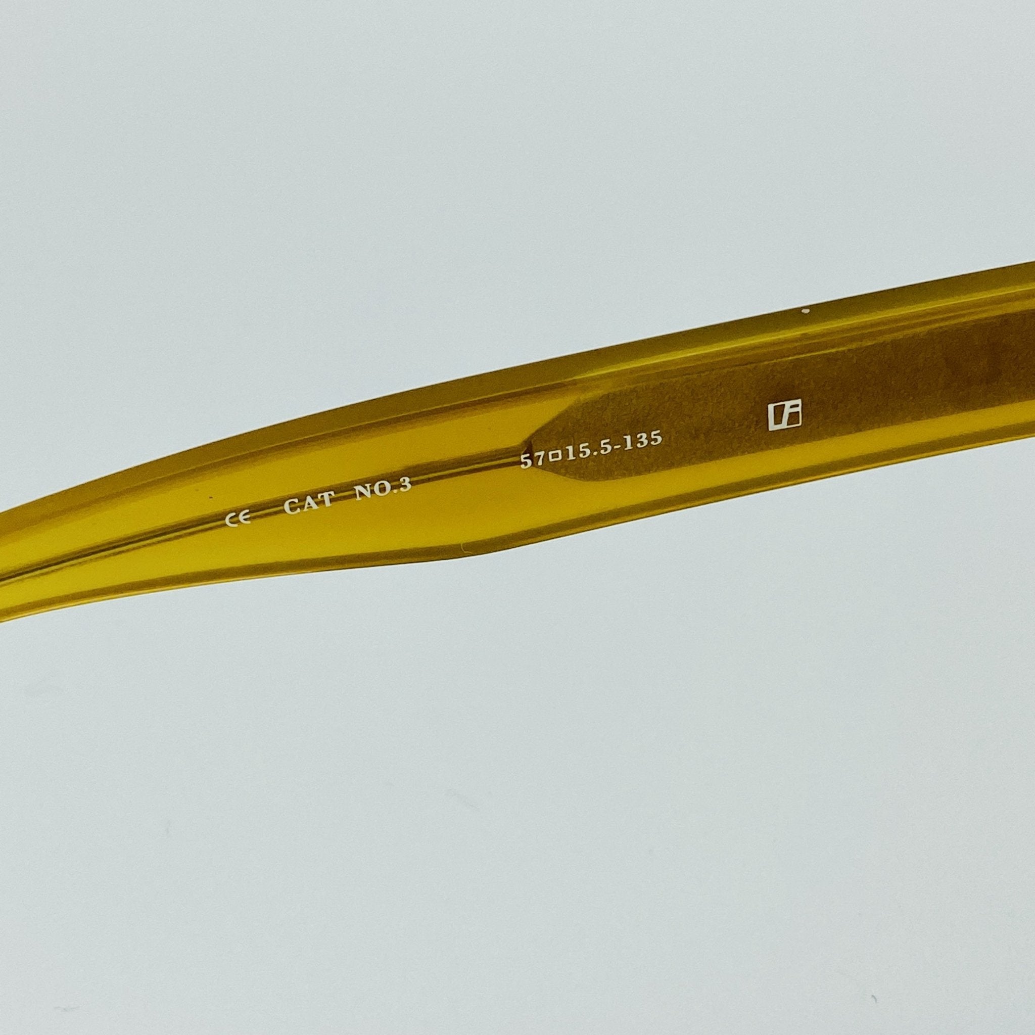 Ann Demeulemeester Sunglasses Flat Top Honey Orange and Green-GR8 Sunglasses