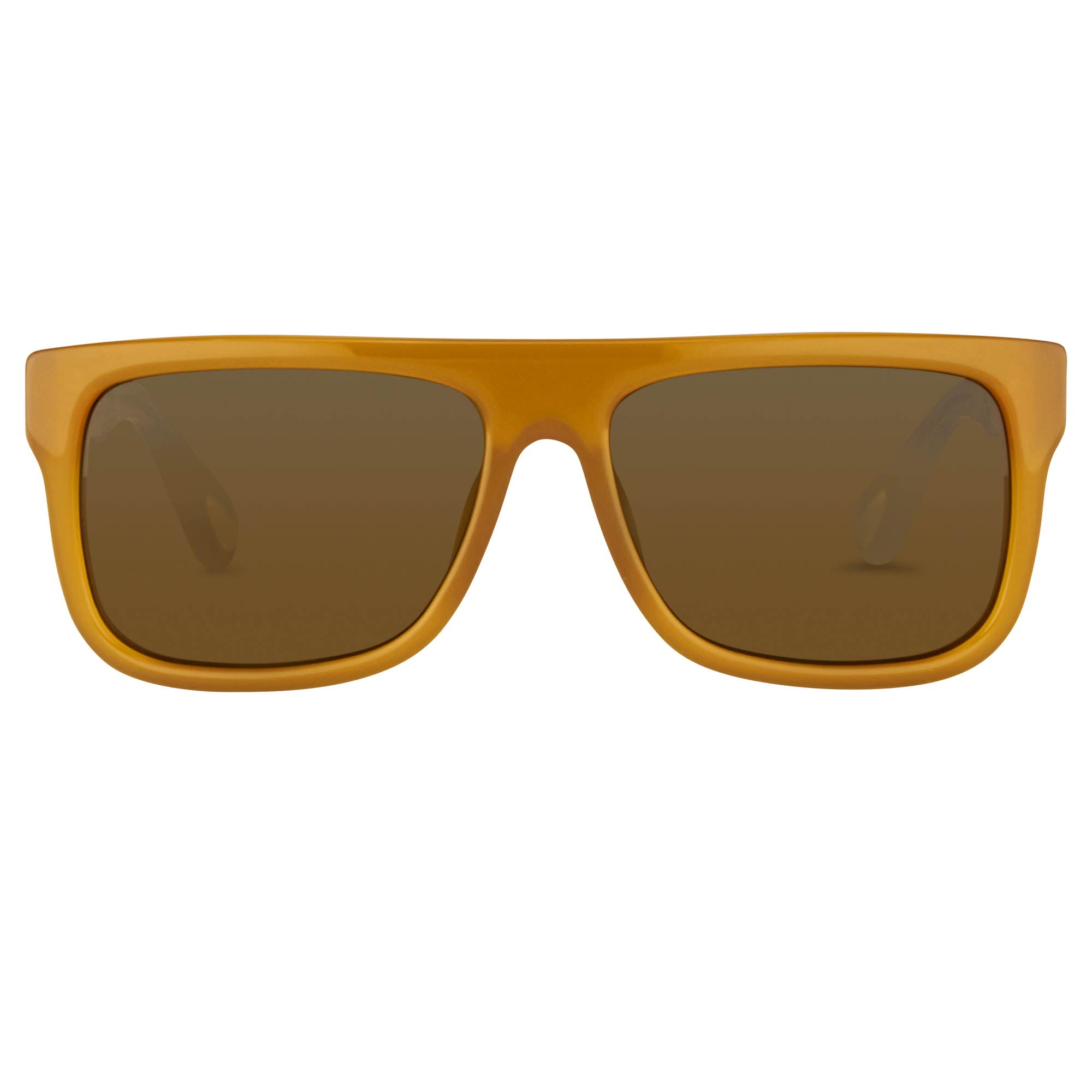 Ann Demeulemeester Sunglasses Flat Top Honey Orange and Green-GR8 Sunglasses