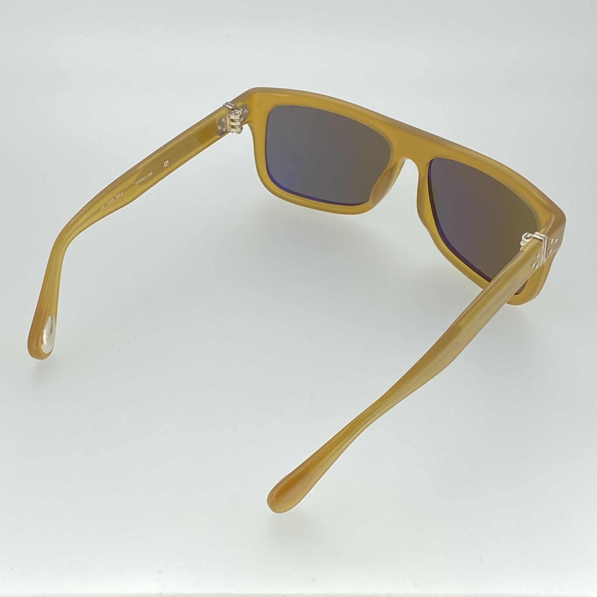 Ann Demeulemeester Sunglasses Flat Top Honey Orange and Green-GR8 Sunglasses