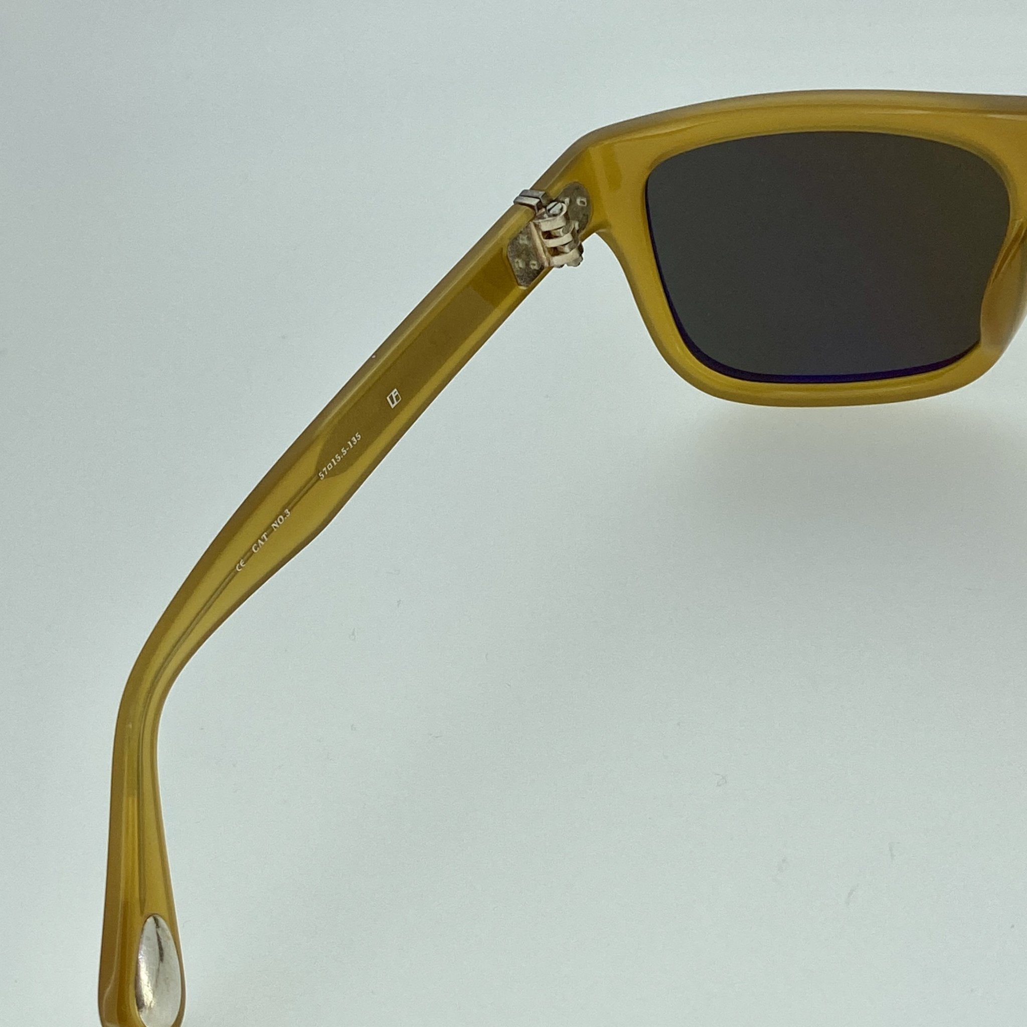 Ann Demeulemeester Sunglasses Flat Top Honey Orange and Green-GR8 Sunglasses