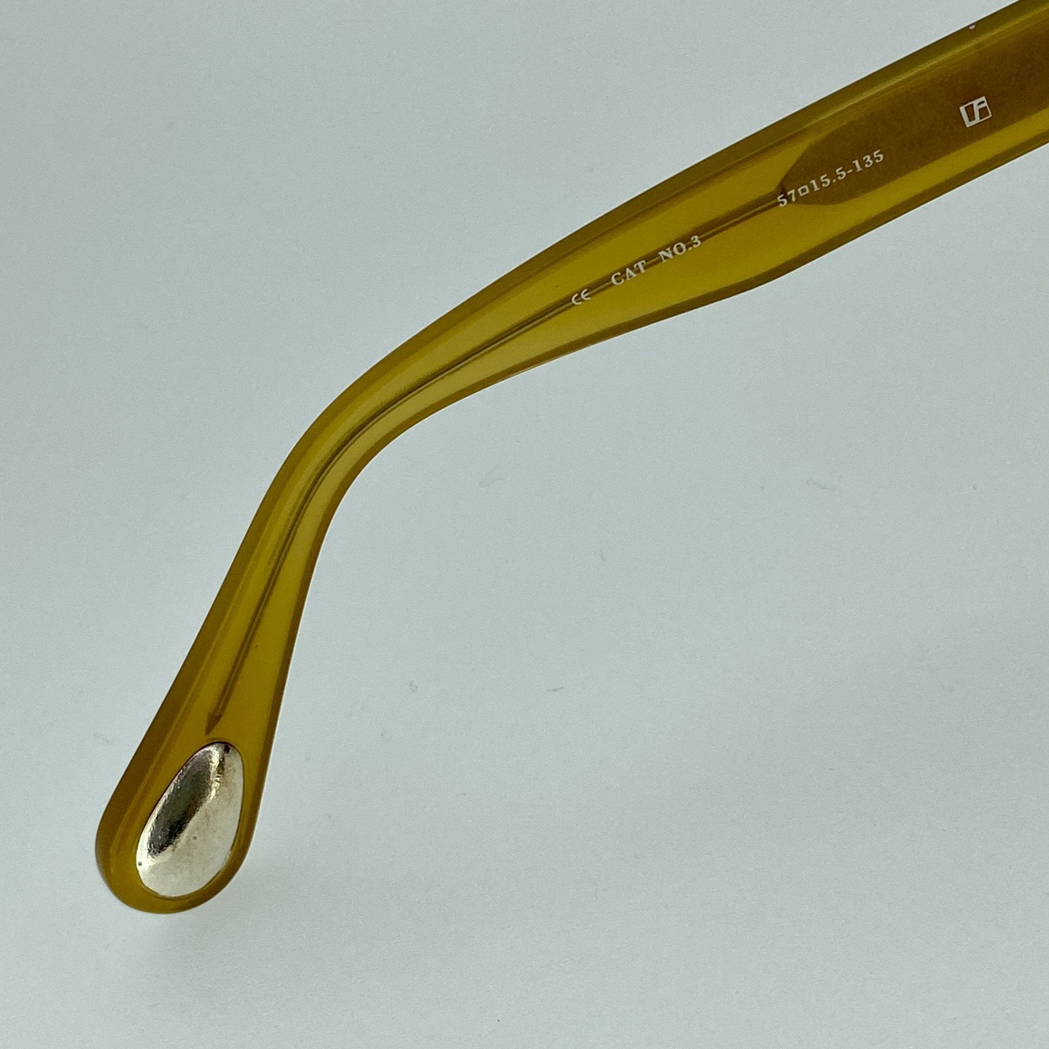 Ann Demeulemeester Sunglasses Flat Top Honey Orange and Green-GR8 Sunglasses