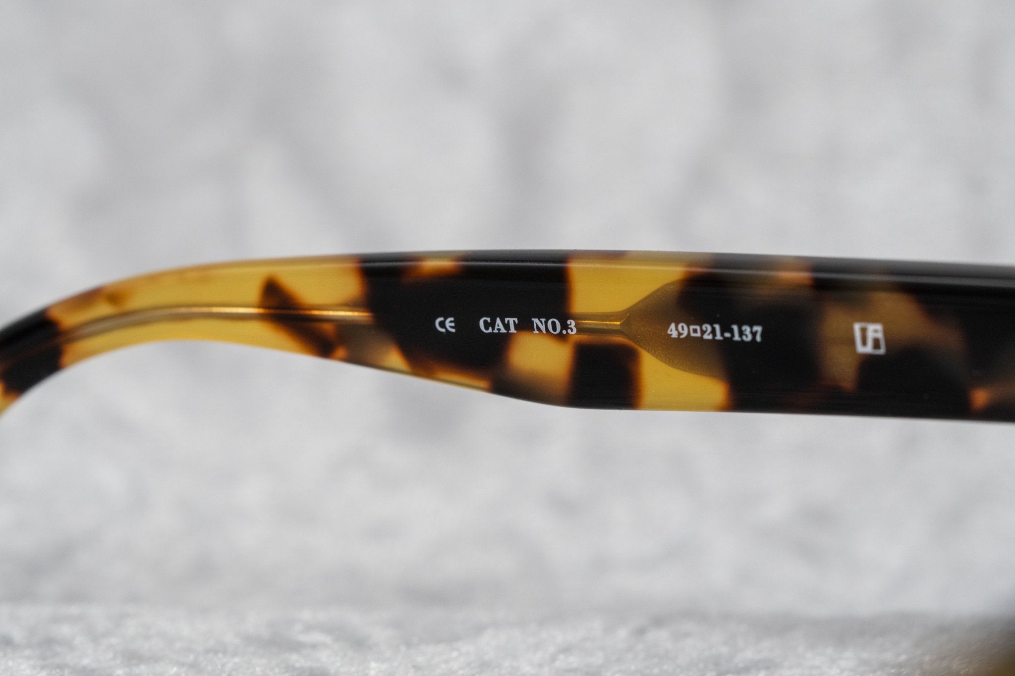 Ann Demeulemeester Men's Sunglasses Flat Top Tortoise Shell and Grey AD10C2SUN-GR8 Sunglasses