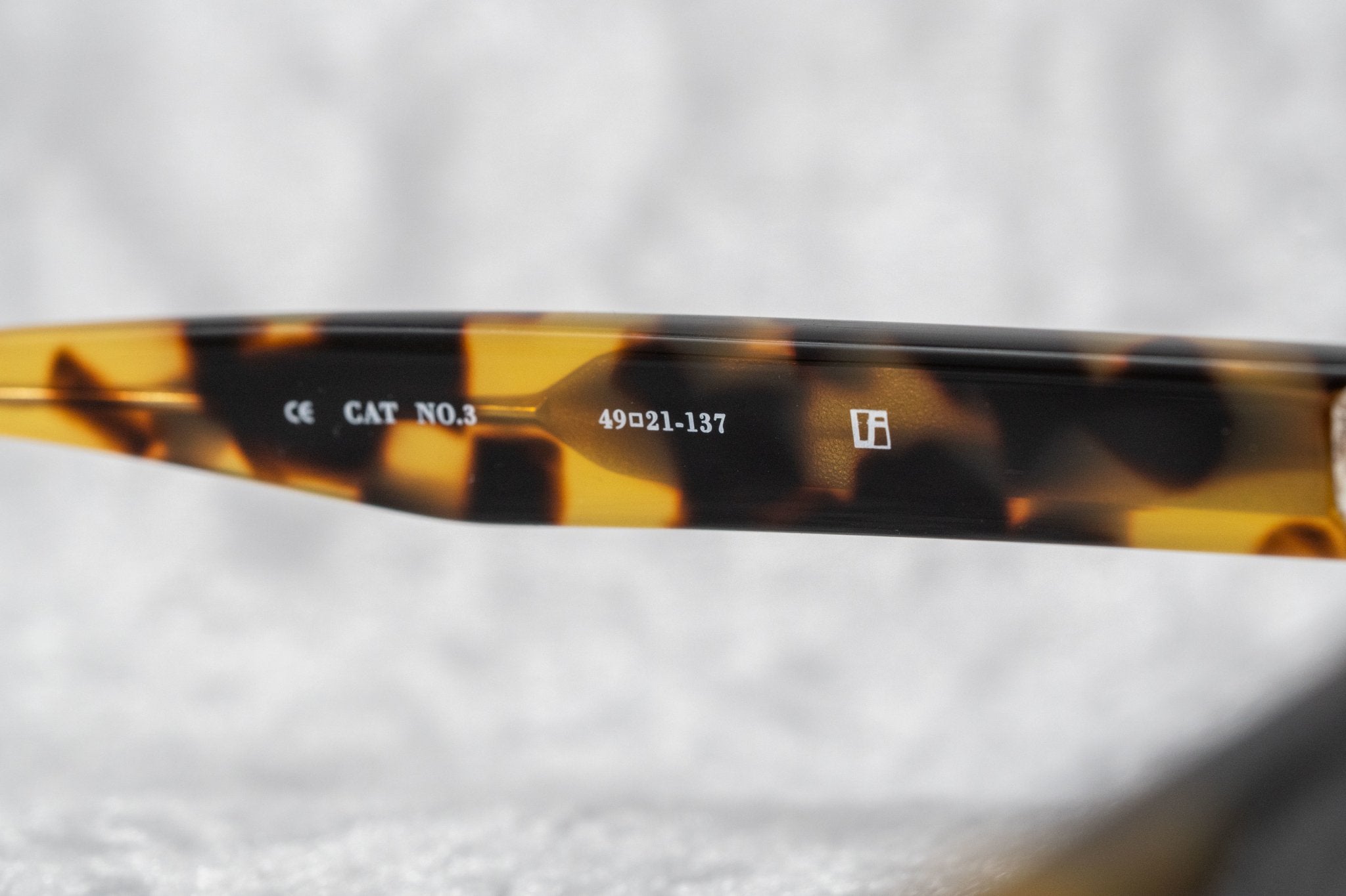 Ann Demeulemeester Men's Sunglasses Flat Top Tortoise Shell and Grey AD10C2SUN-GR8 Sunglasses