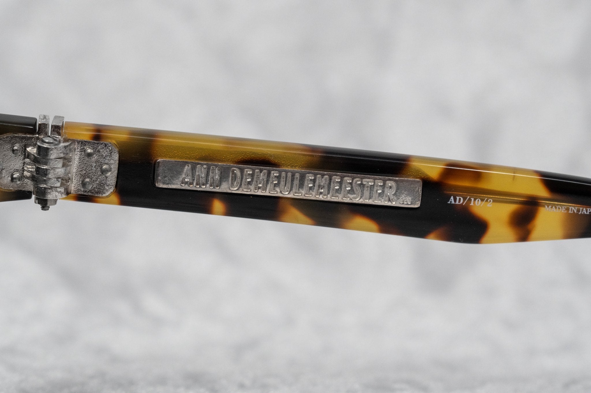 Ann Demeulemeester Men's Sunglasses Flat Top Tortoise Shell and Grey AD10C2SUN-GR8 Sunglasses