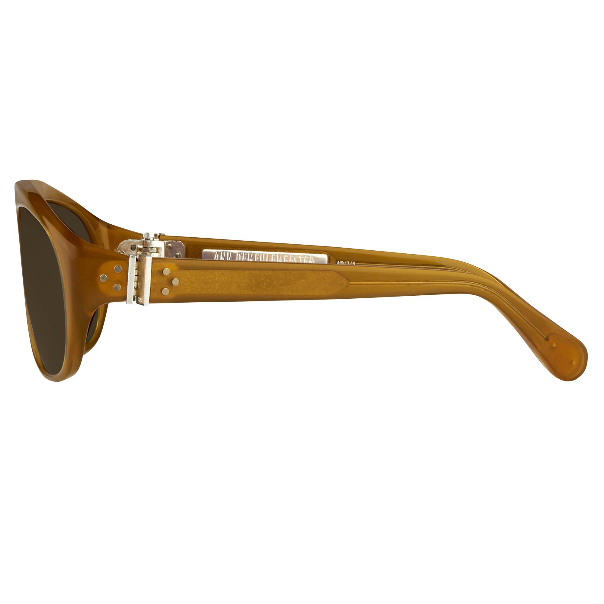 Ann Demeulemeester Sunglasses Flat Top Orange and Green-GR8 Sunglasses