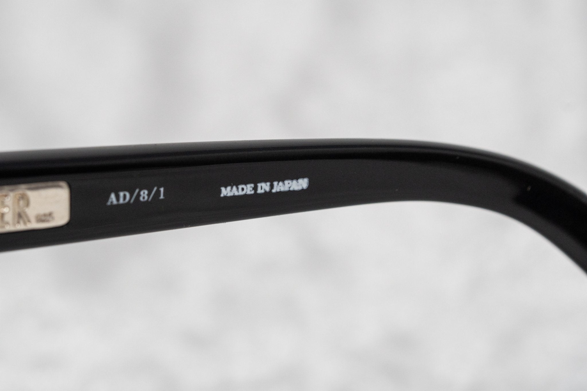 Ann Demeulemeester Ladies Sunglasses Oval Black and Grey AD8C1SUN-GR8 Sunglasses