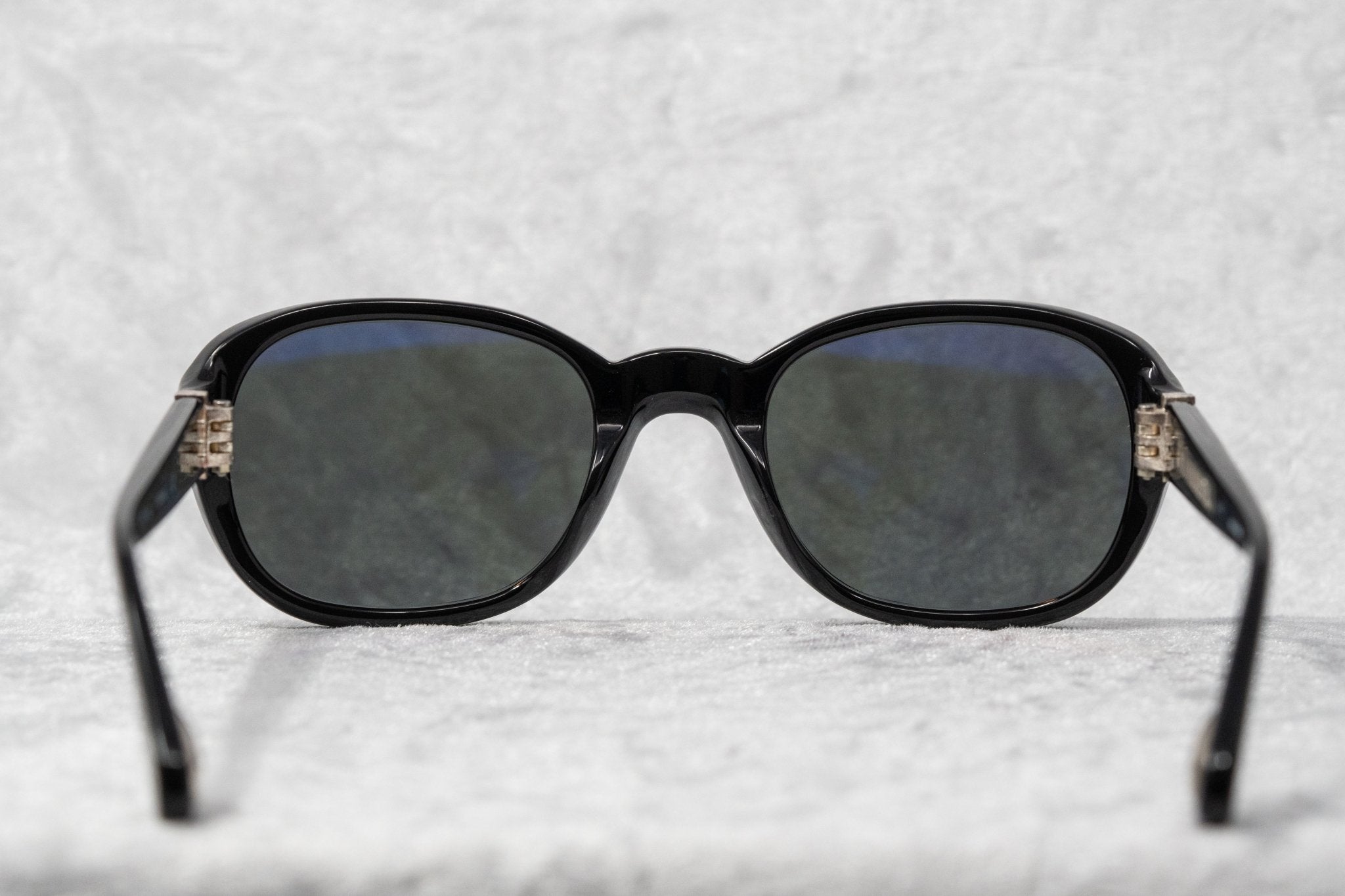 Ann Demeulemeester Ladies Sunglasses Oval Black and Grey AD8C1SUN-GR8 Sunglasses