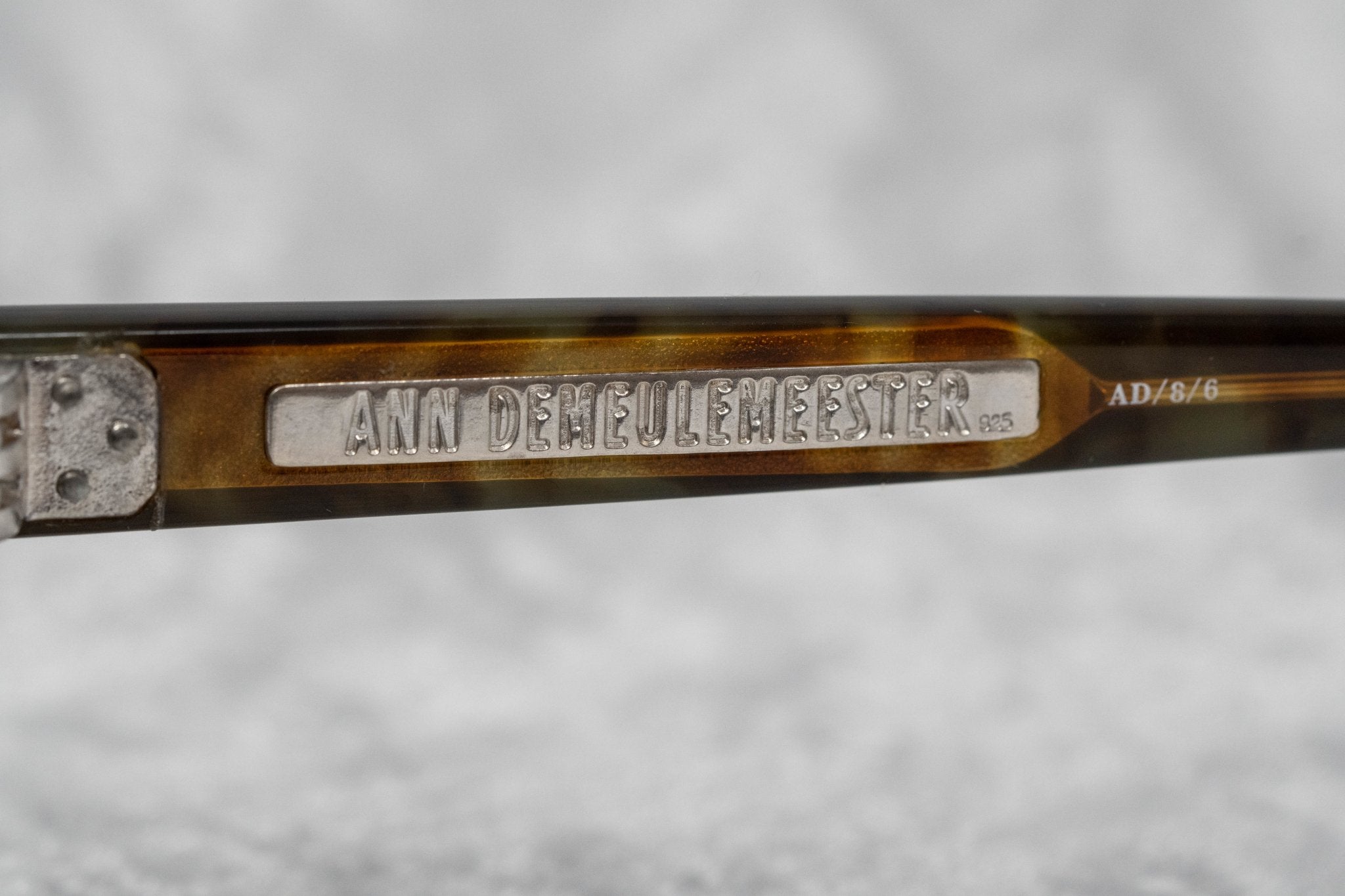 Ann Demeulemeester Ladies Sunglasses Oval Black and Brown Graduated AD8C6SUN-GR8 Sunglasses