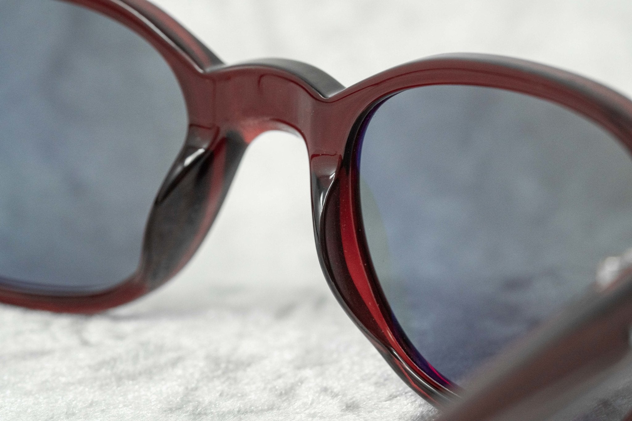 Ann Demeulemeester Sunglasses Oval Red Silver and Blue-GR8 Sunglasses