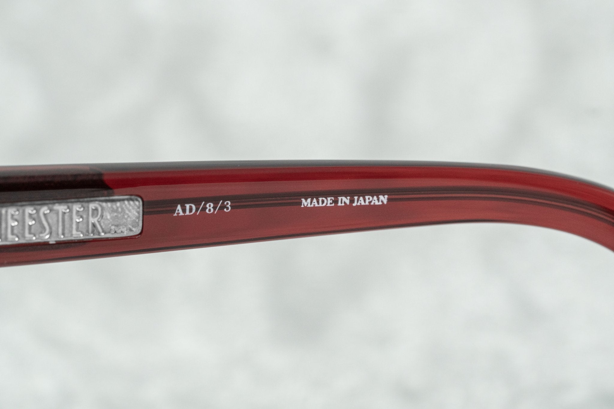 Ann Demeulemeester Sunglasses Oval Red Silver and Blue-GR8 Sunglasses