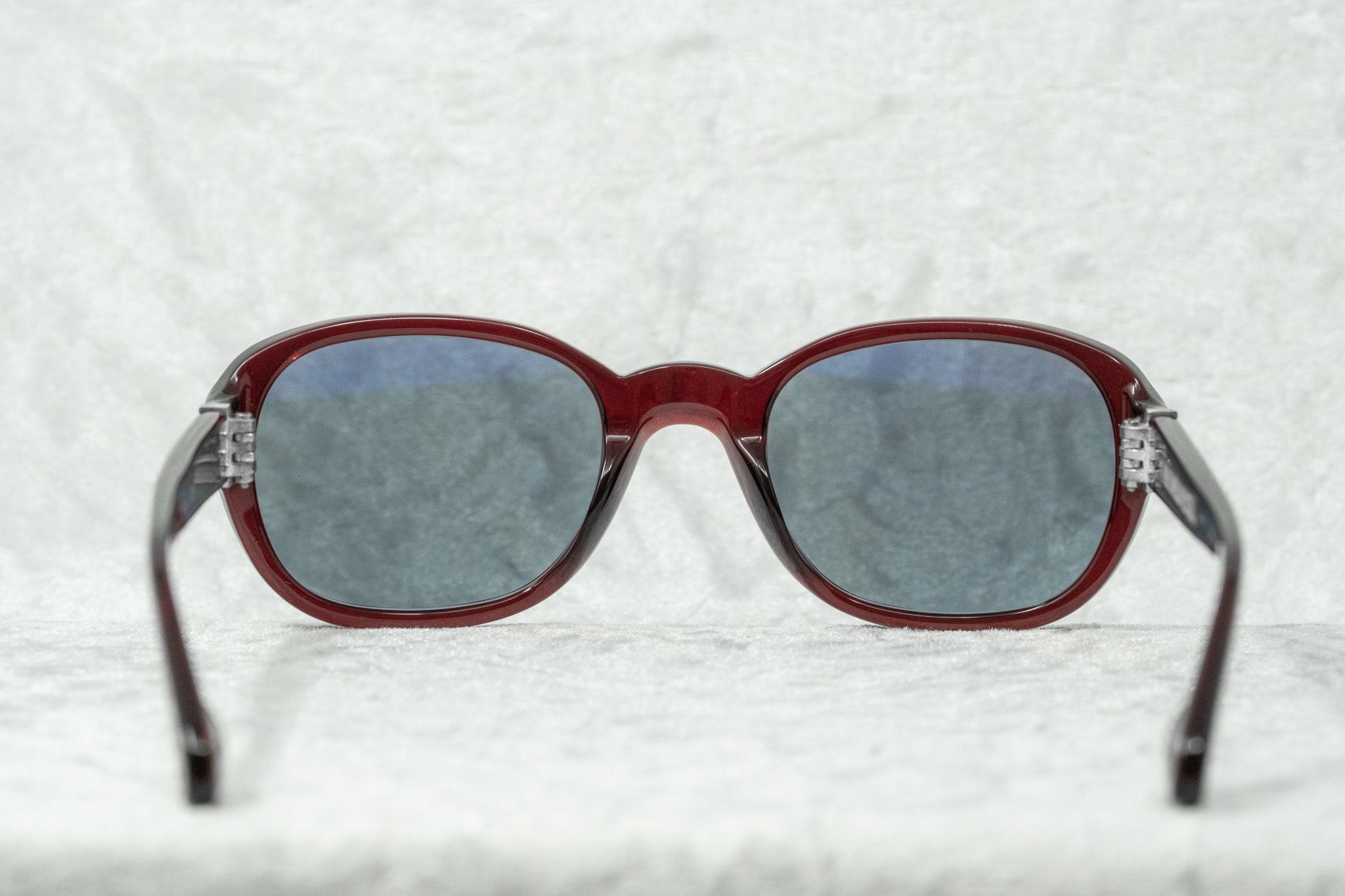 Ann Demeulemeester Sunglasses Oval Red Silver and Blue-GR8 Sunglasses