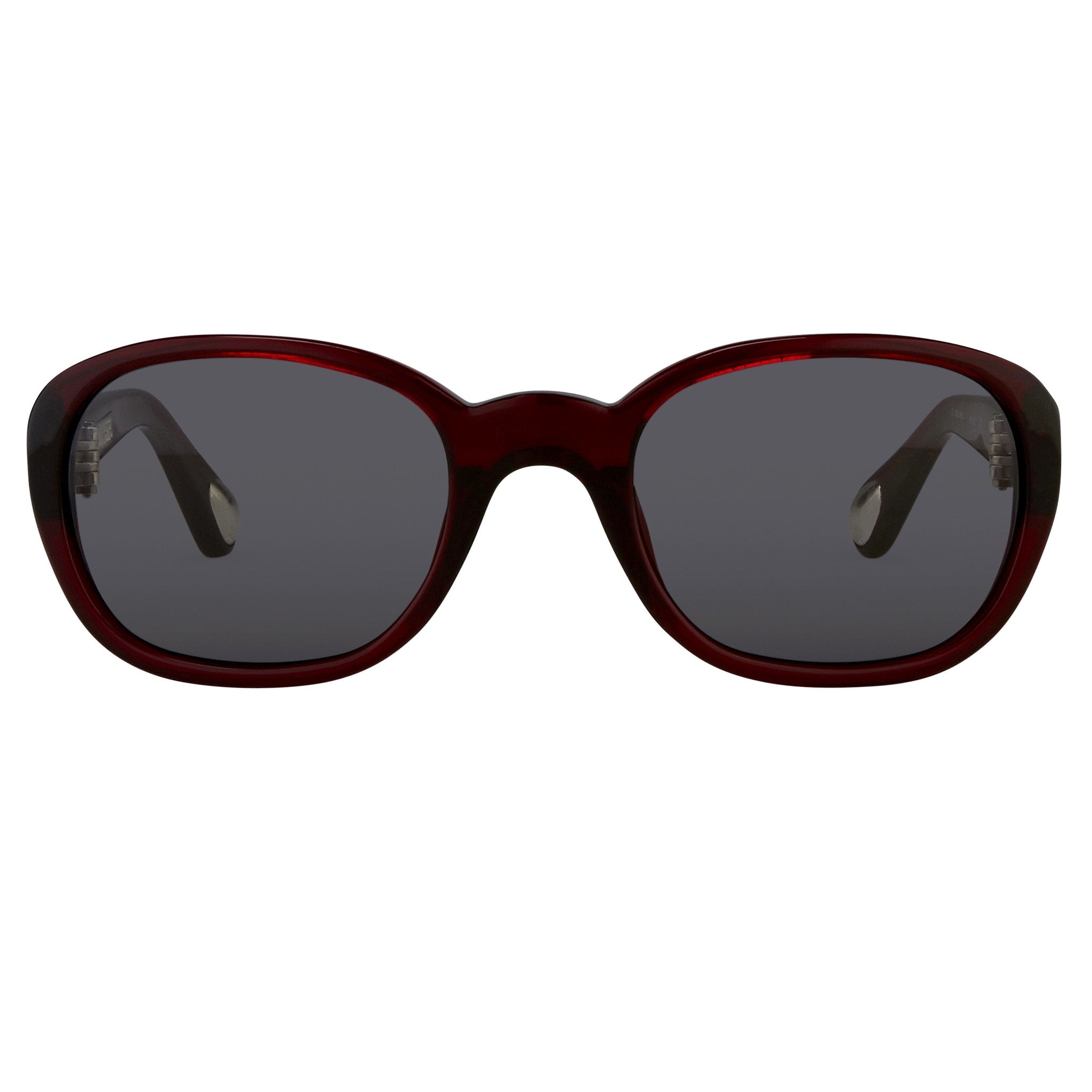 Ann Demeulemeester Sunglasses Oval Red Silver and Blue-GR8 Sunglasses