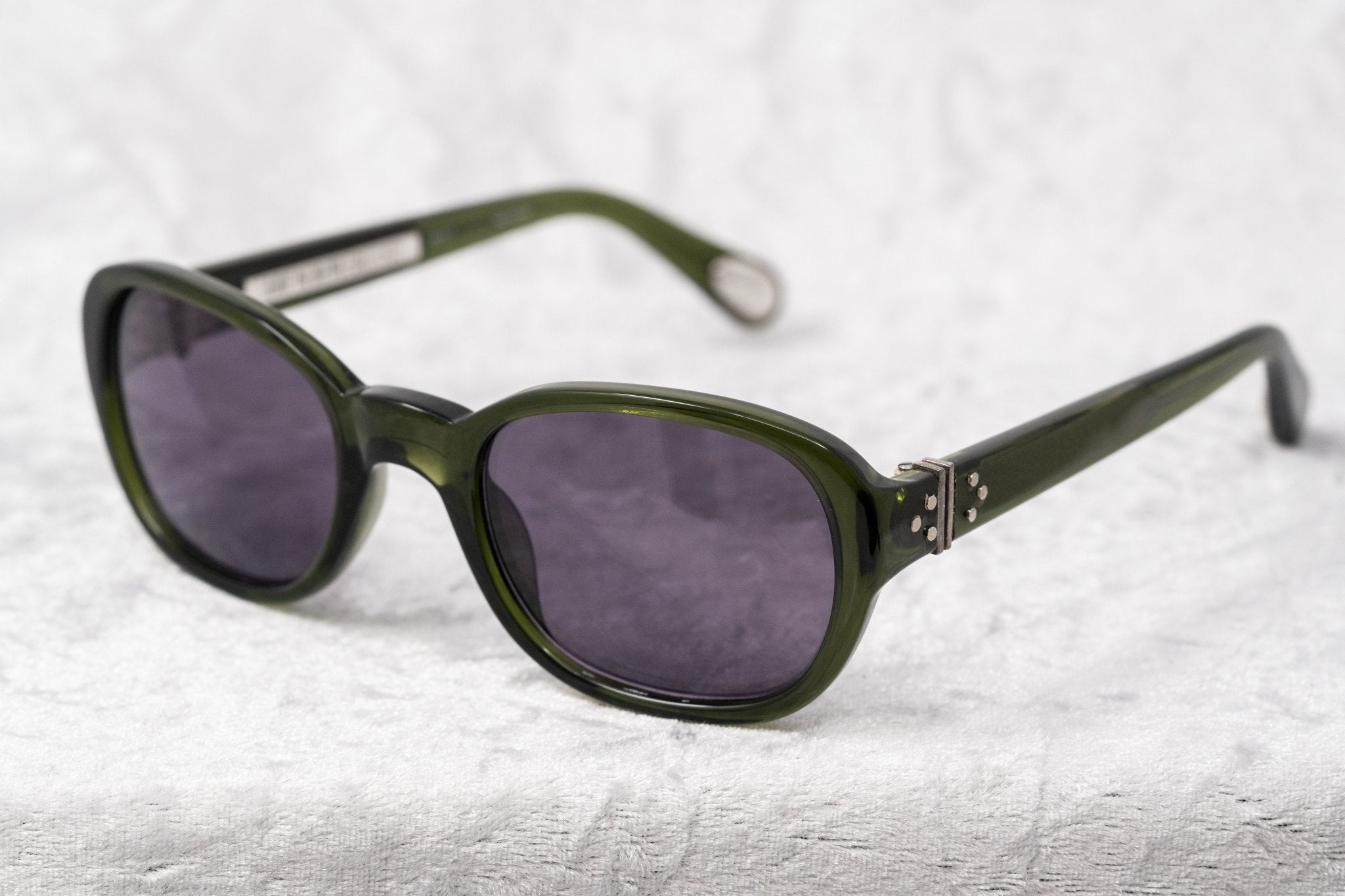 Ann Demeulemeester Sunglasses Oval Green and Purple-GR8 Sunglasses