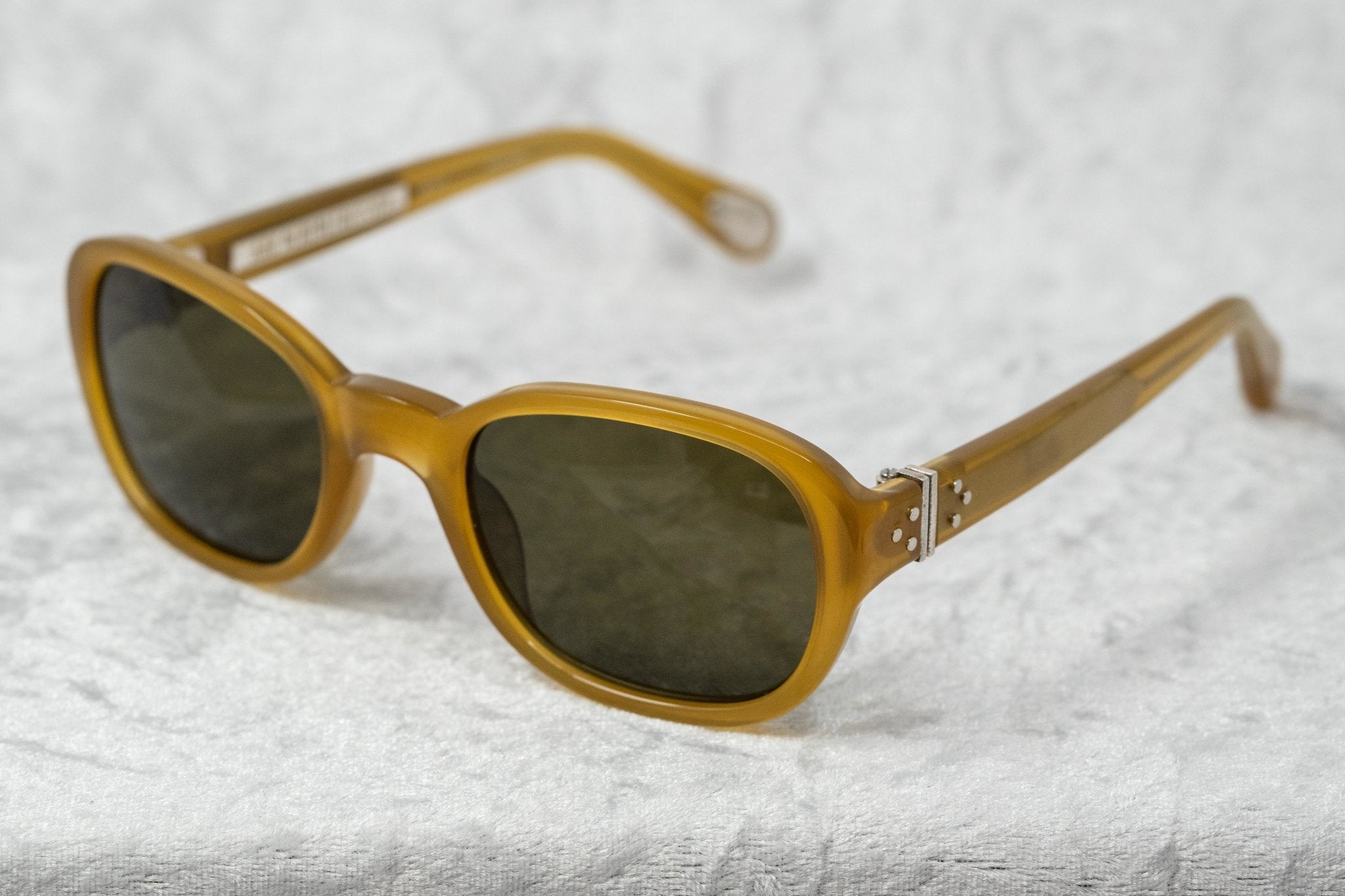 Ann Demeulemeester Sunglasses Oval Honey and Green-GR8 Sunglasses