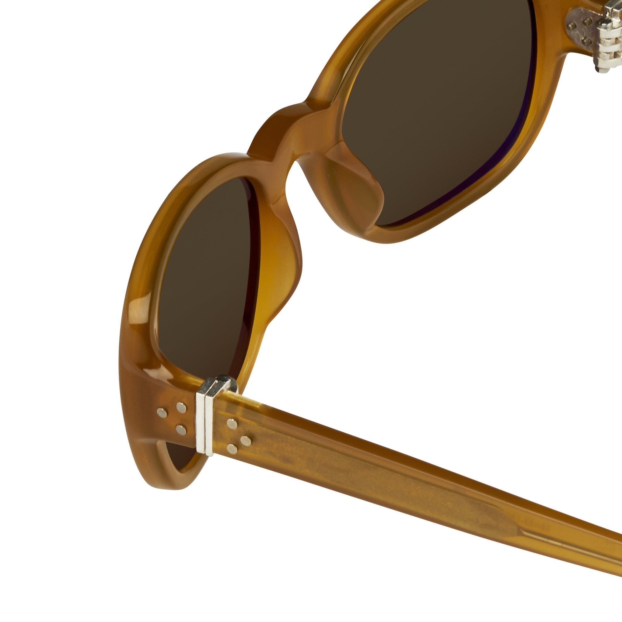 Ann Demeulemeester Sunglasses Oval Honey and Green-GR8 Sunglasses