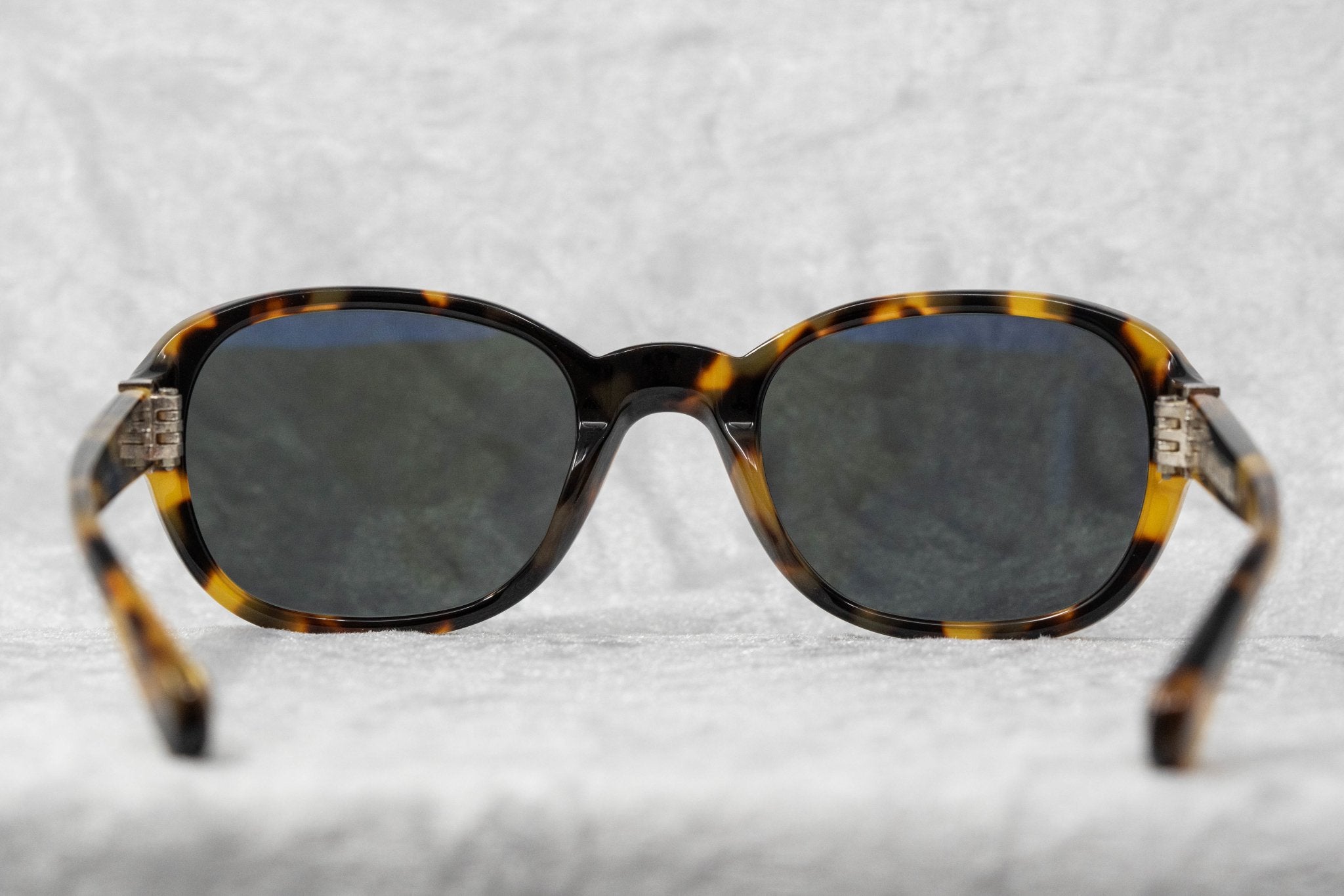 Ann Demeulemeester Ladies Sunglasses Oval Tortoise Shell and Grey AD8C2SUN-GR8 Sunglasses