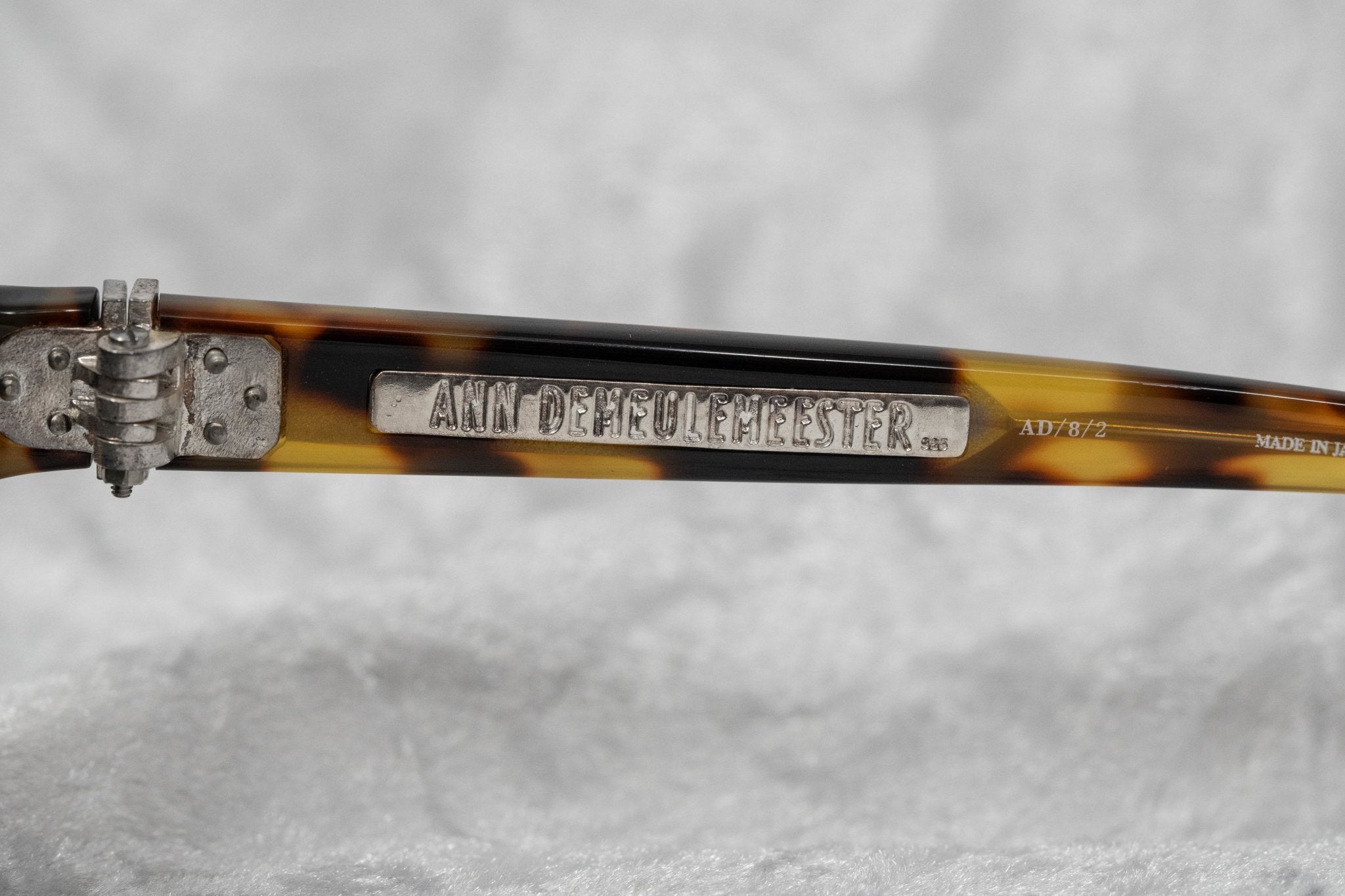 Ann Demeulemeester Ladies Sunglasses Oval Tortoise Shell and Grey AD8C2SUN-GR8 Sunglasses