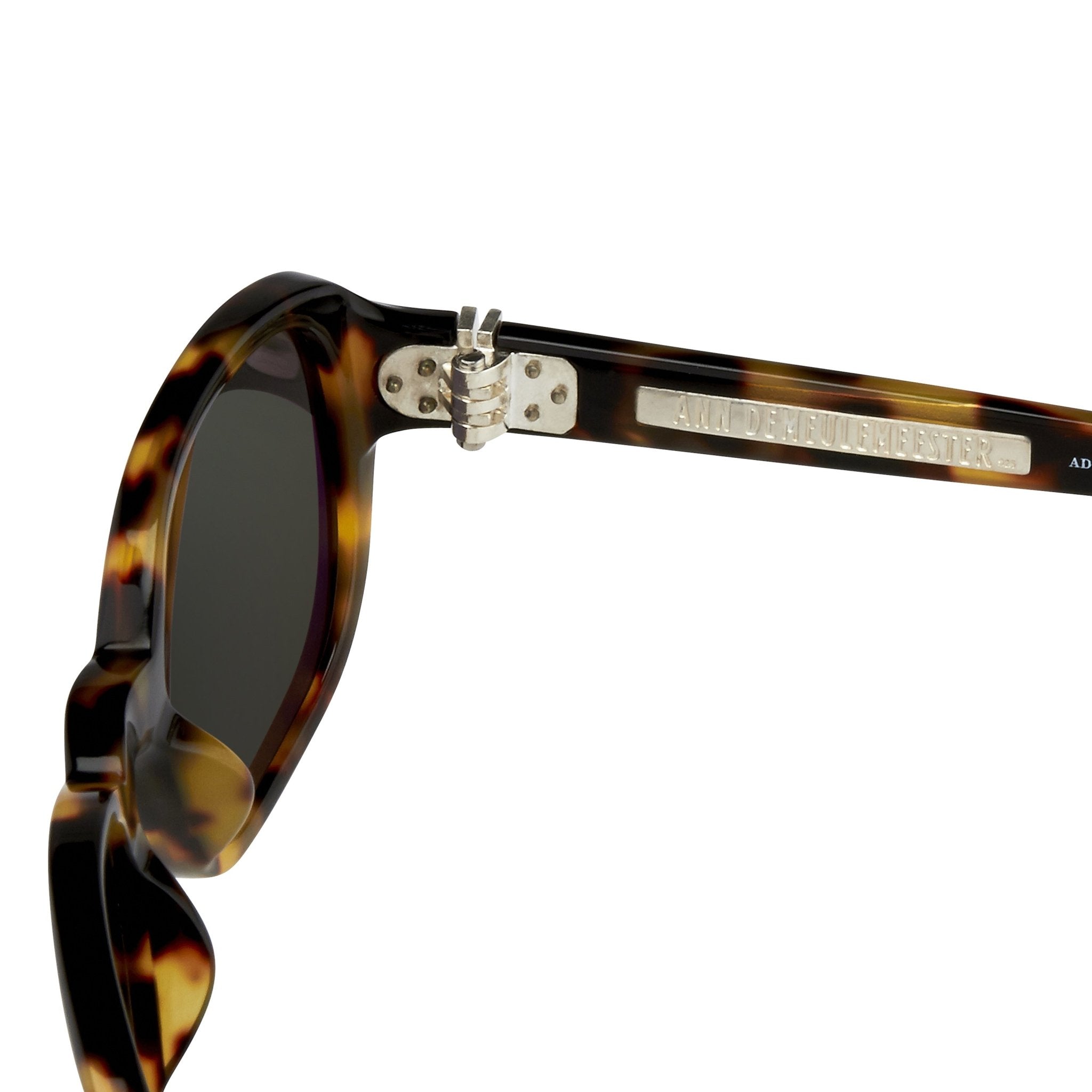 Ann Demeulemeester Sunglasses Oval Tortoise Shell 925 Silver with Grey Lenses Category 3 AD8C2SUN - Watches & Crystals