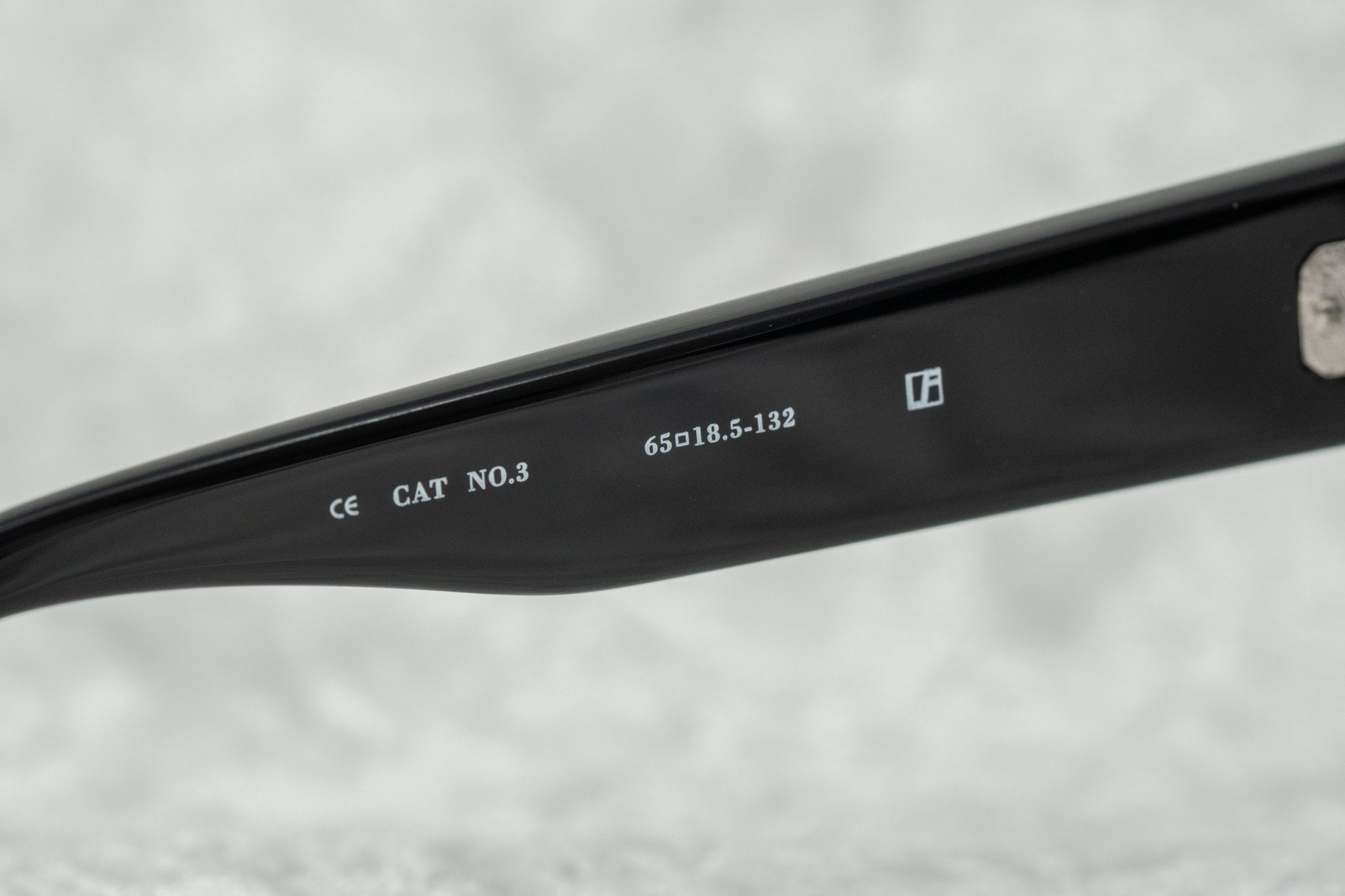 Ann Demeulemeester Ladies Sunglasses Oversized Black and Grey AD6C1SUN-GR8 Sunglasses