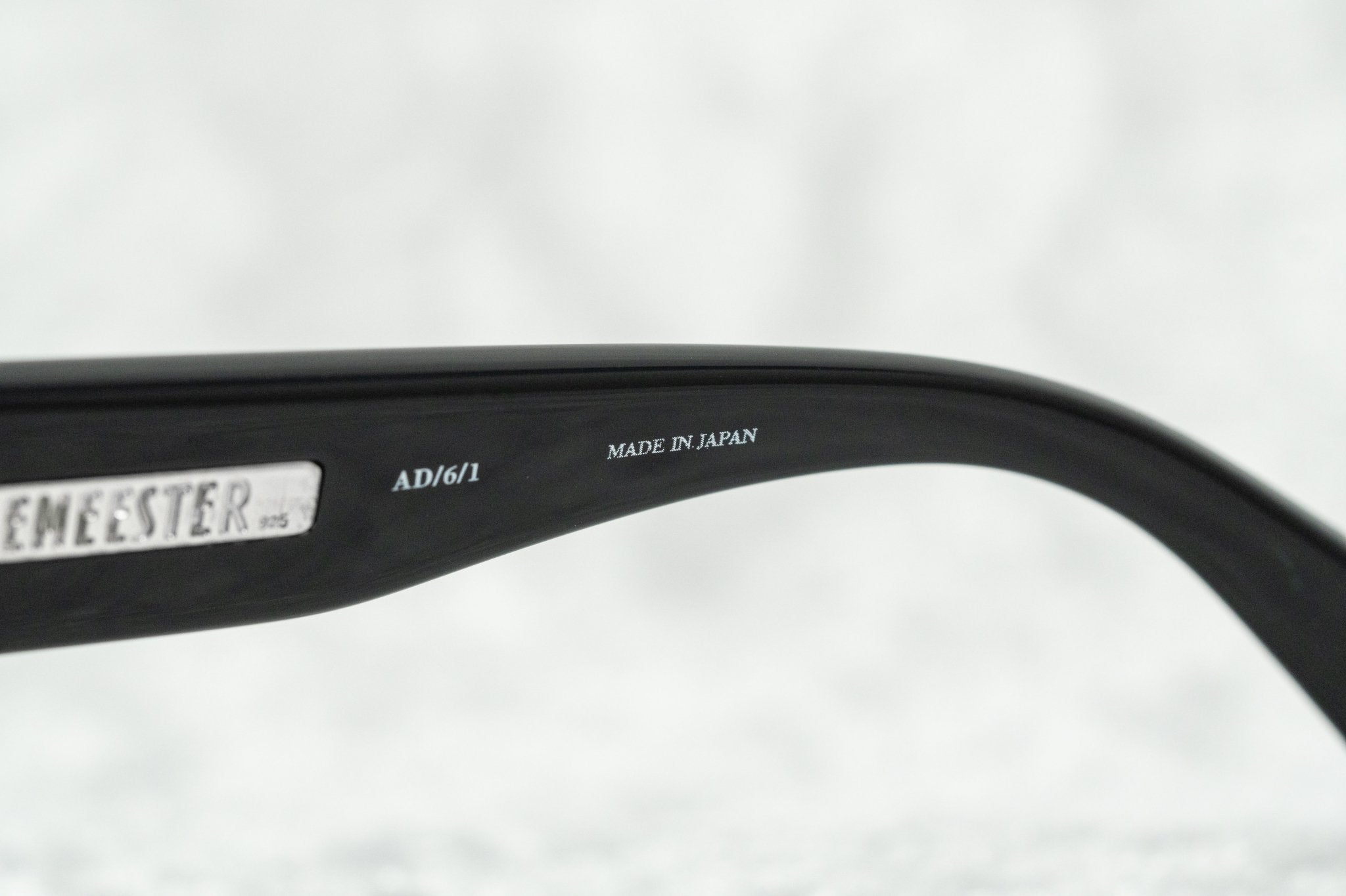 Ann Demeulemeester Ladies Sunglasses Oversized Black and Grey AD6C1SUN-GR8 Sunglasses