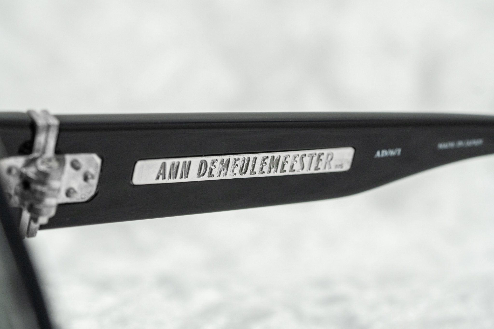 Ann Demeulemeester Ladies Sunglasses Oversized Black and Grey AD6C1SUN-GR8 Sunglasses