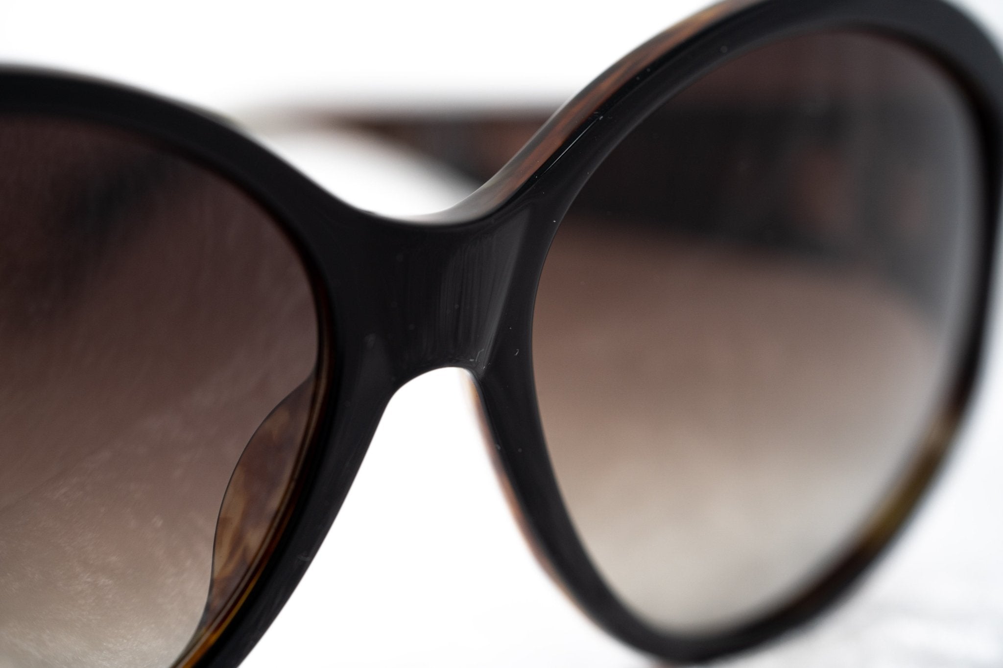 Ann Demeulemeester Ladies Sunglasses Oversized Black and Brown AD6C6SUN-GR8 Sunglasses