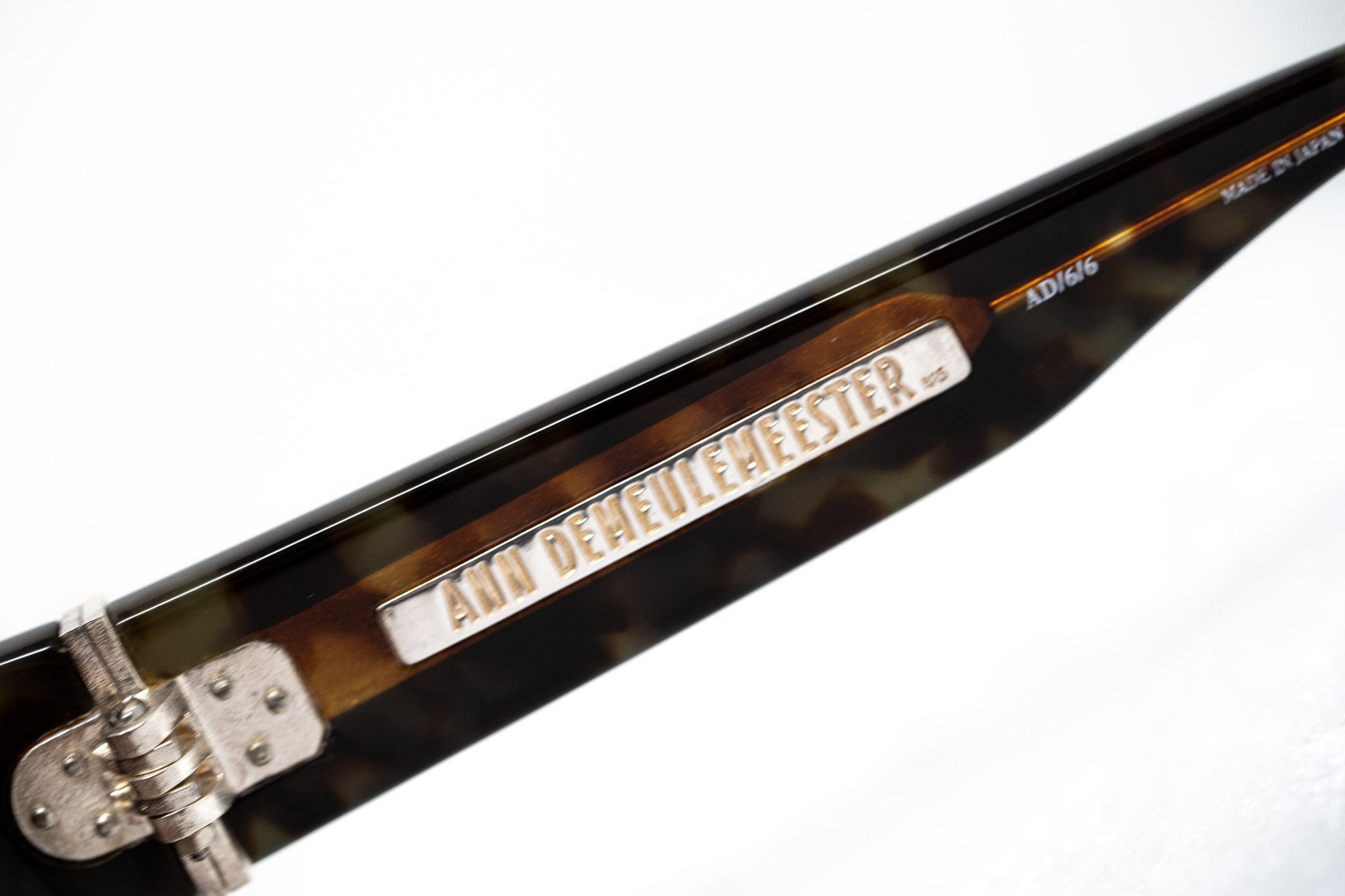 Ann Demeulemeester Ladies Sunglasses Oversized Black and Brown AD6C6SUN-GR8 Sunglasses