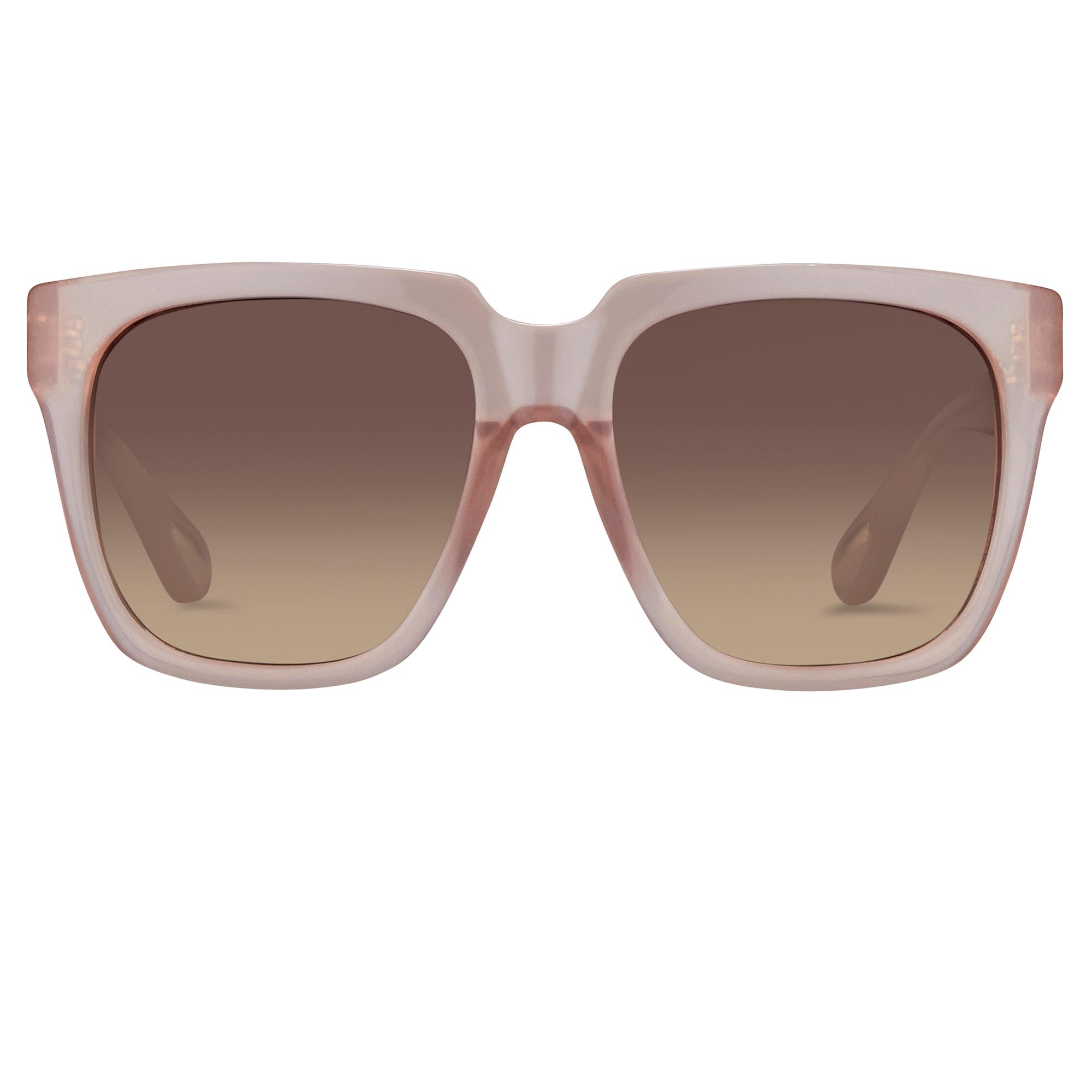 Ann Demeulemeester Sunglasses Oversized Blush Pink and Brown-GR8 Sunglasses