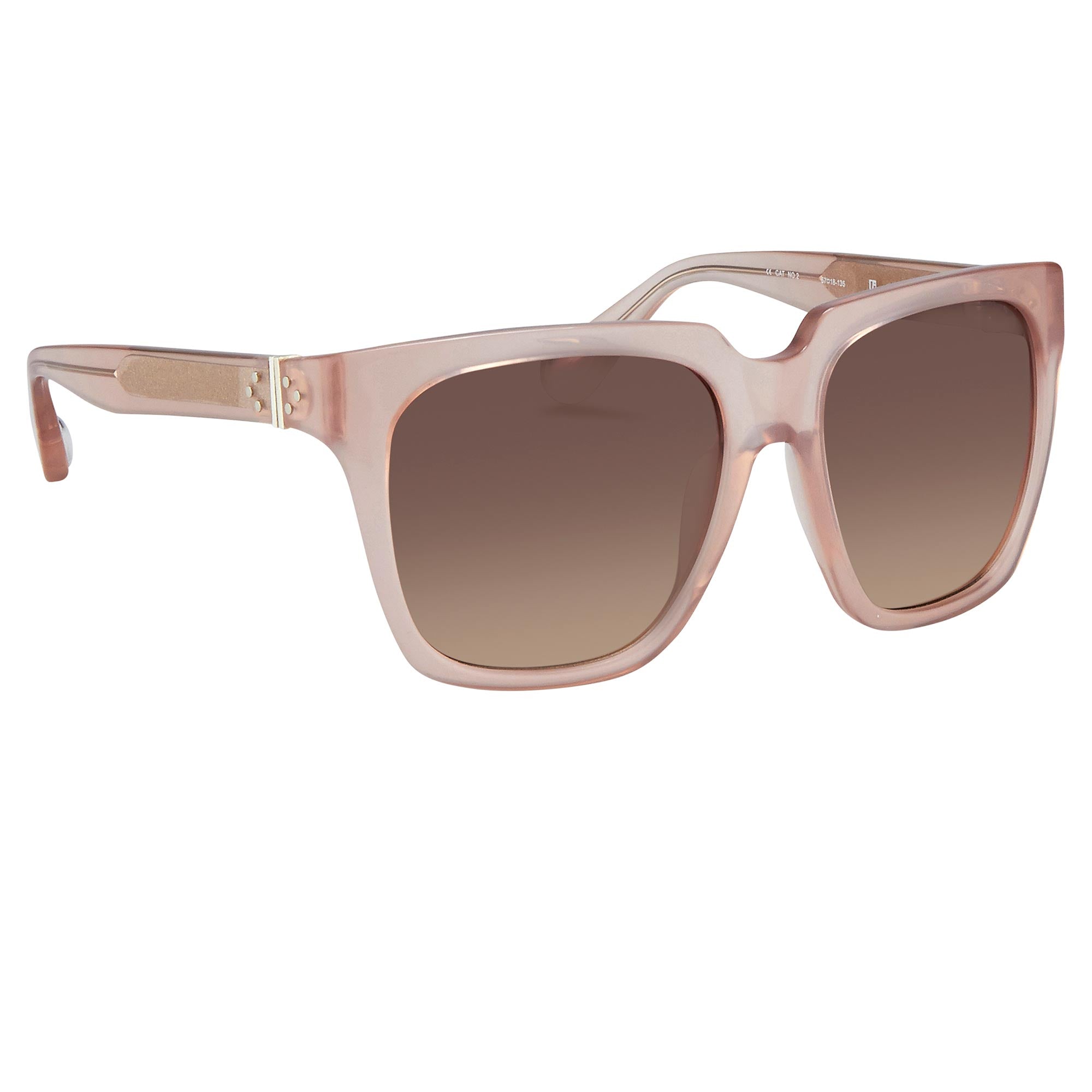 Ann Demeulemeester Sunglasses Oversized Blush Pink and Brown-GR8 Sunglasses