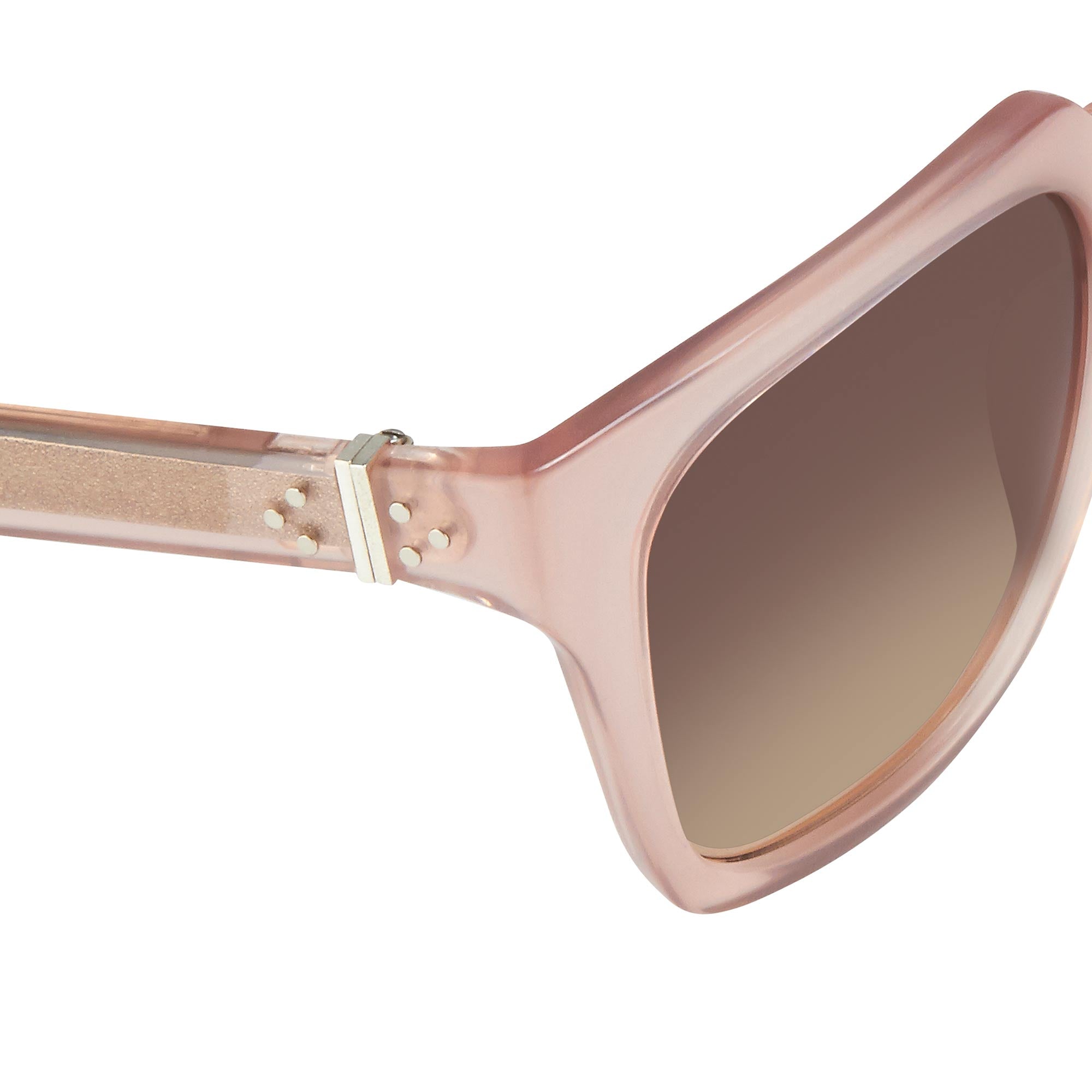Ann Demeulemeester Sunglasses Oversized Blush Pink and Brown-GR8 Sunglasses