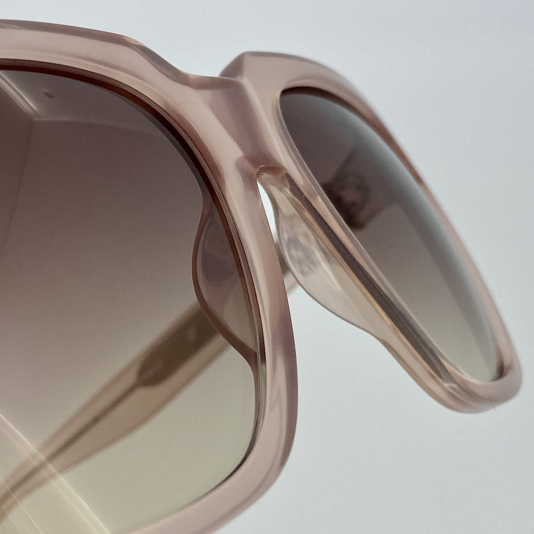 Ann Demeulemeester Sunglasses Oversized Blush Pink and Brown-GR8 Sunglasses