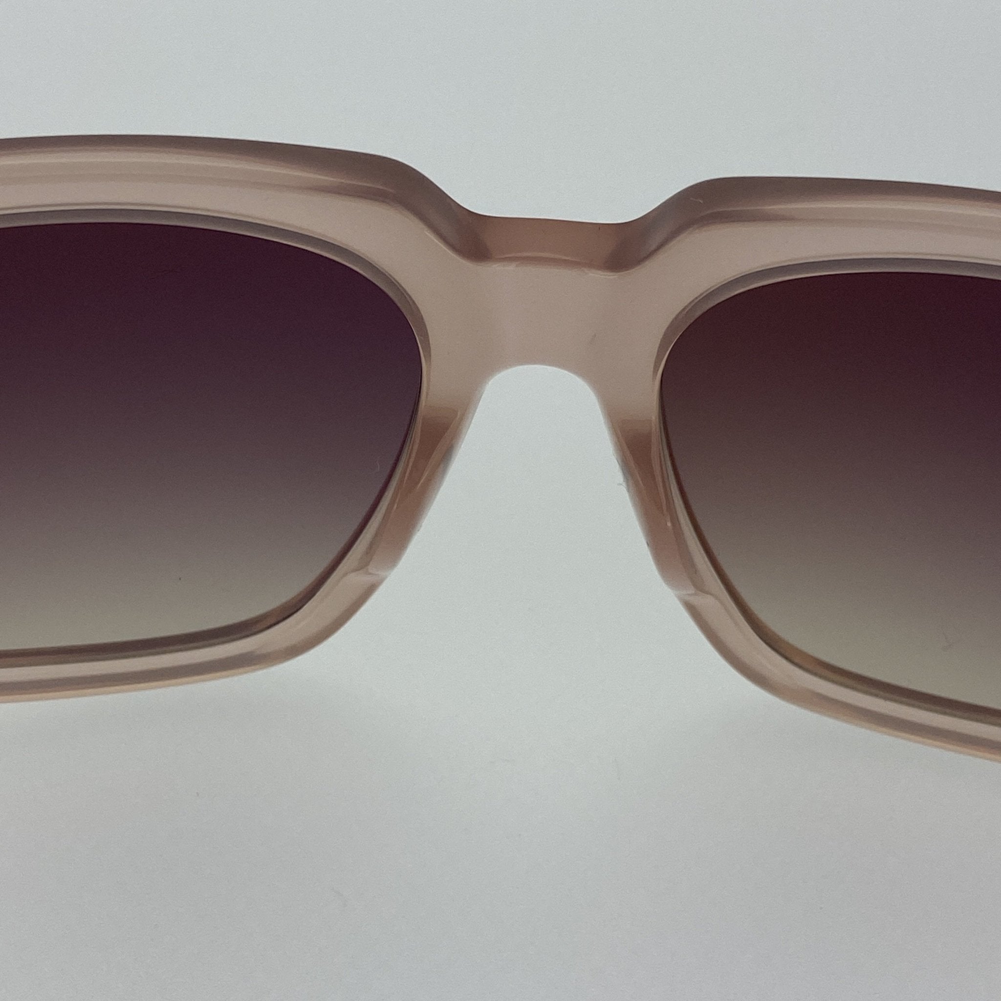 Ann Demeulemeester Sunglasses Oversized Blush Pink and Brown-GR8 Sunglasses