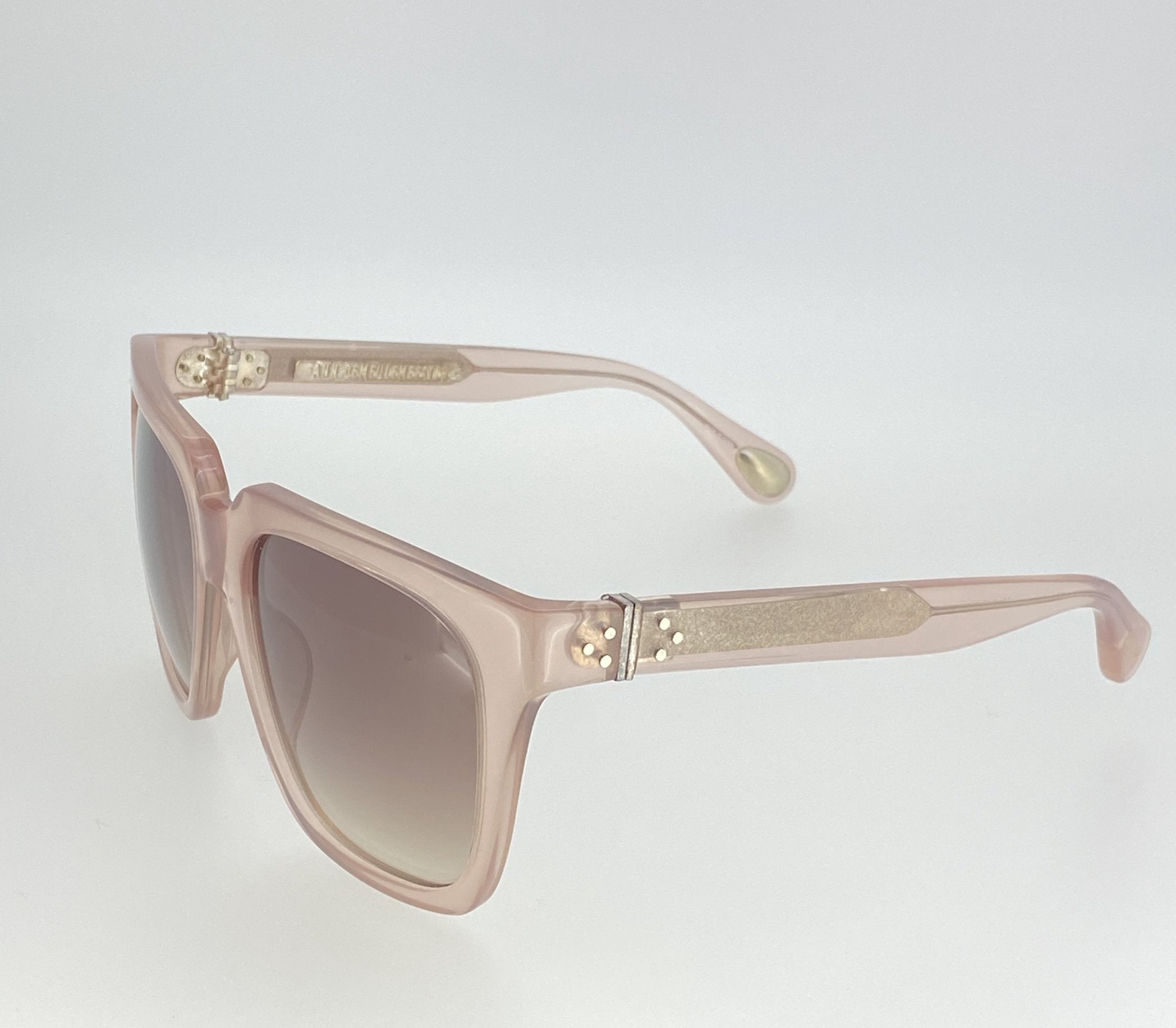 Ann Demeulemeester Sunglasses Oversized Blush Pink and Brown-GR8 Sunglasses