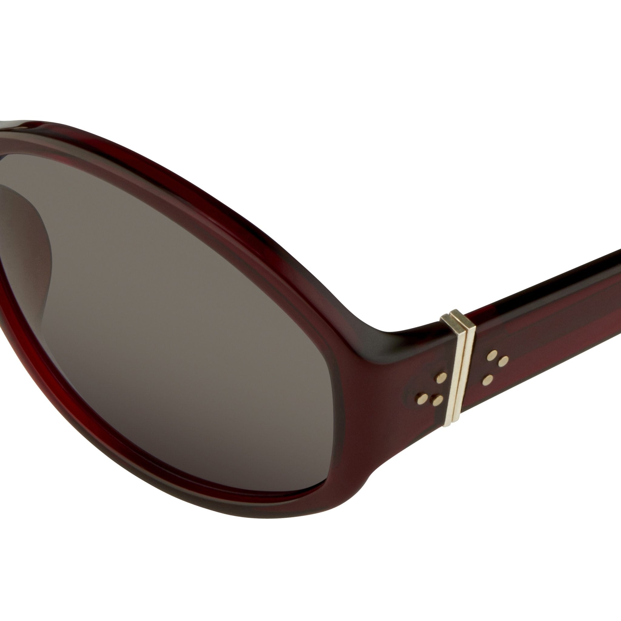 Ann Demeulemeester Ladies Sunglasses Oversized Bordeaux Red and Blue AD6C3SUN-GR8 Sunglasses