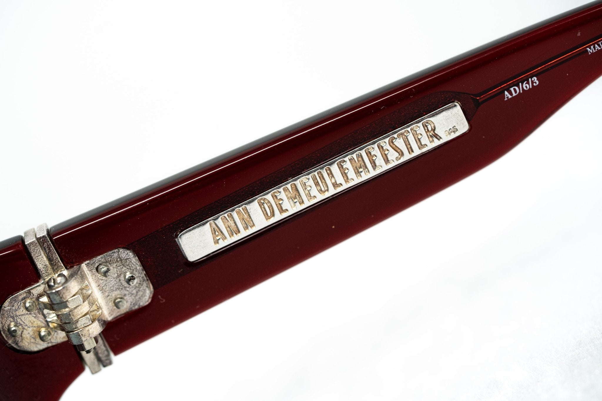 Ann Demeulemeester Ladies Sunglasses Oversized Bordeaux Red and Blue AD6C3SUN-GR8 Sunglasses