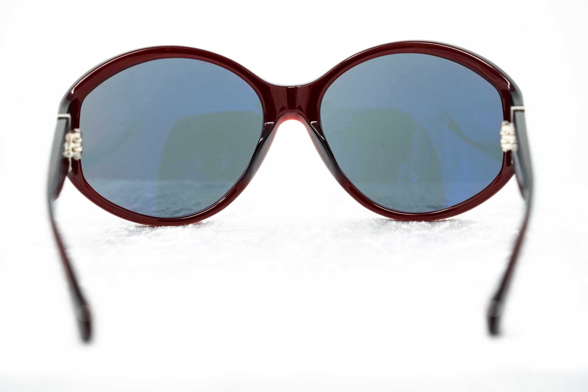 Ann Demeulemeester Ladies Sunglasses Oversized Bordeaux Red and Blue AD6C3SUN-GR8 Sunglasses