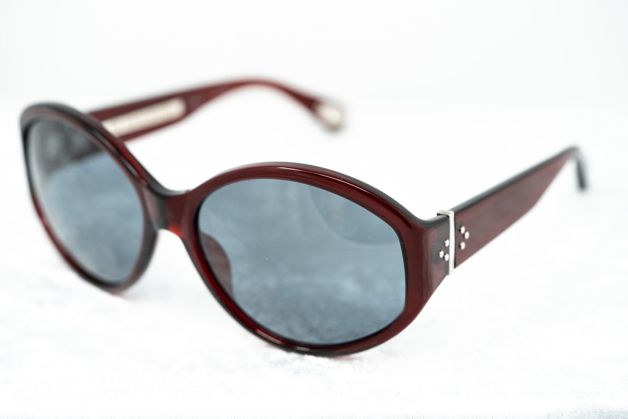 Ann Demeulemeester Ladies Sunglasses Oversized Bordeaux Red and Blue AD6C3SUN-GR8 Sunglasses