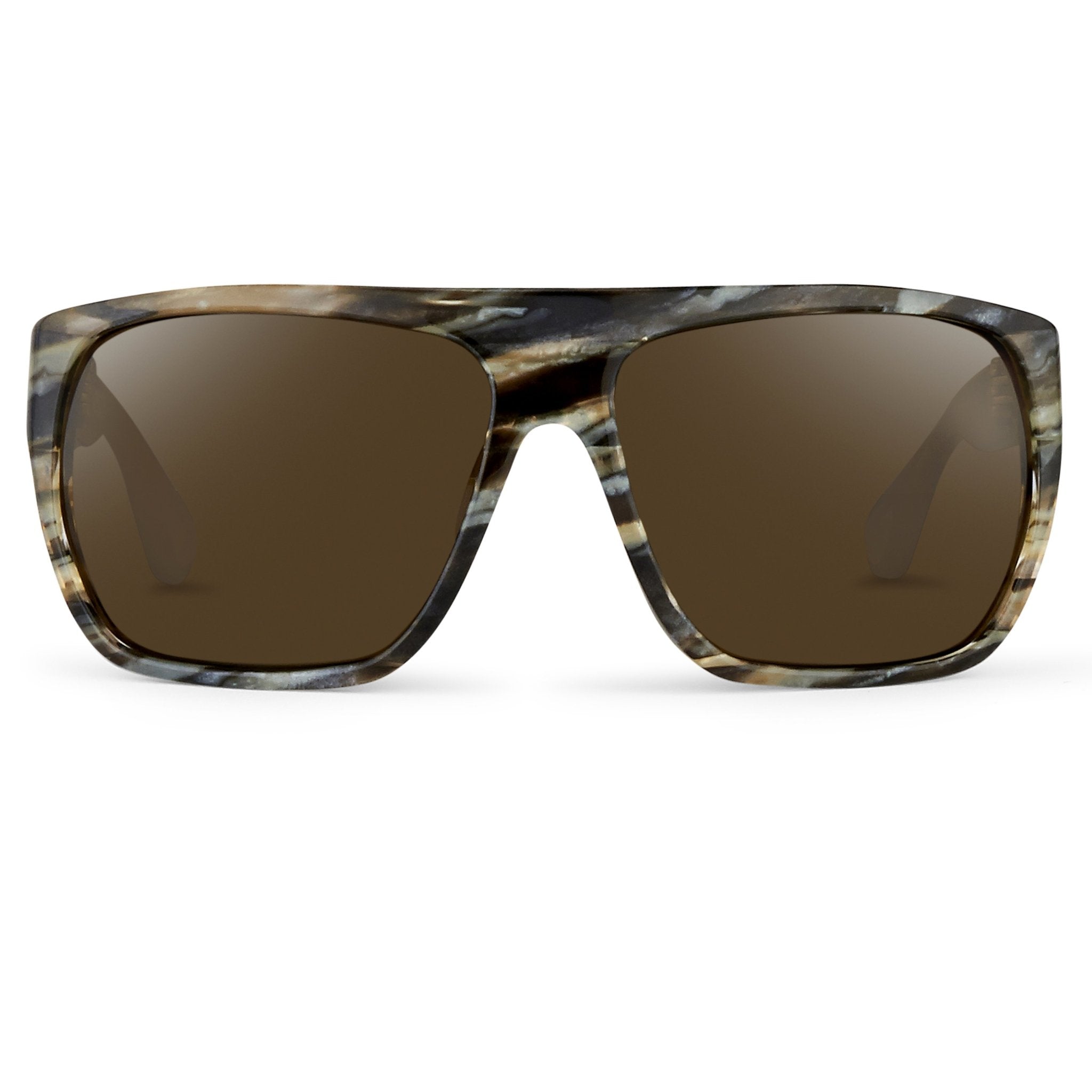 Ann Demeulemeester Men's Sunglasses Oversized Brown and Green AD31C3SUN-GR8 Sunglasses
